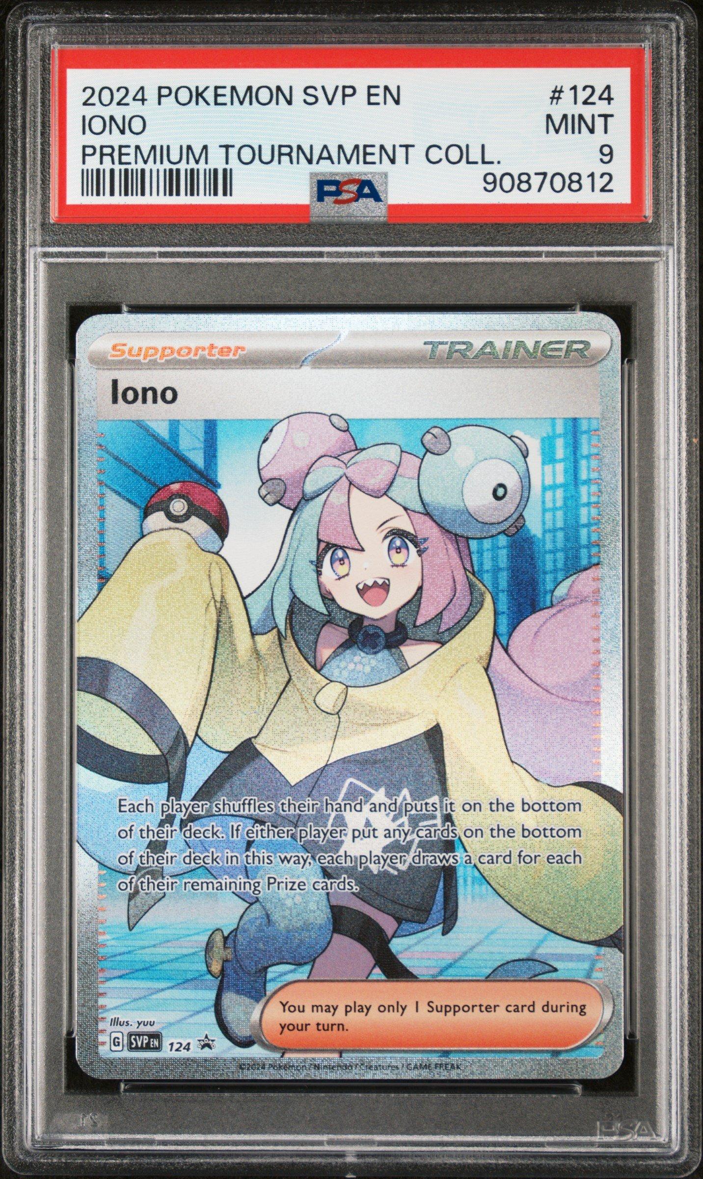 2024 Pokemon Svp En-sv Black Star Promo 124 Iono Iono Premium Tournament Collection PSA