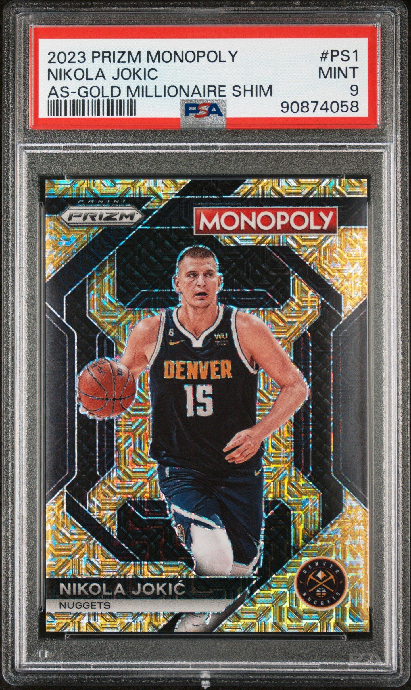 2023 Panini Prizm Monopoly All-star Ps1 Nikola Jokic Gold