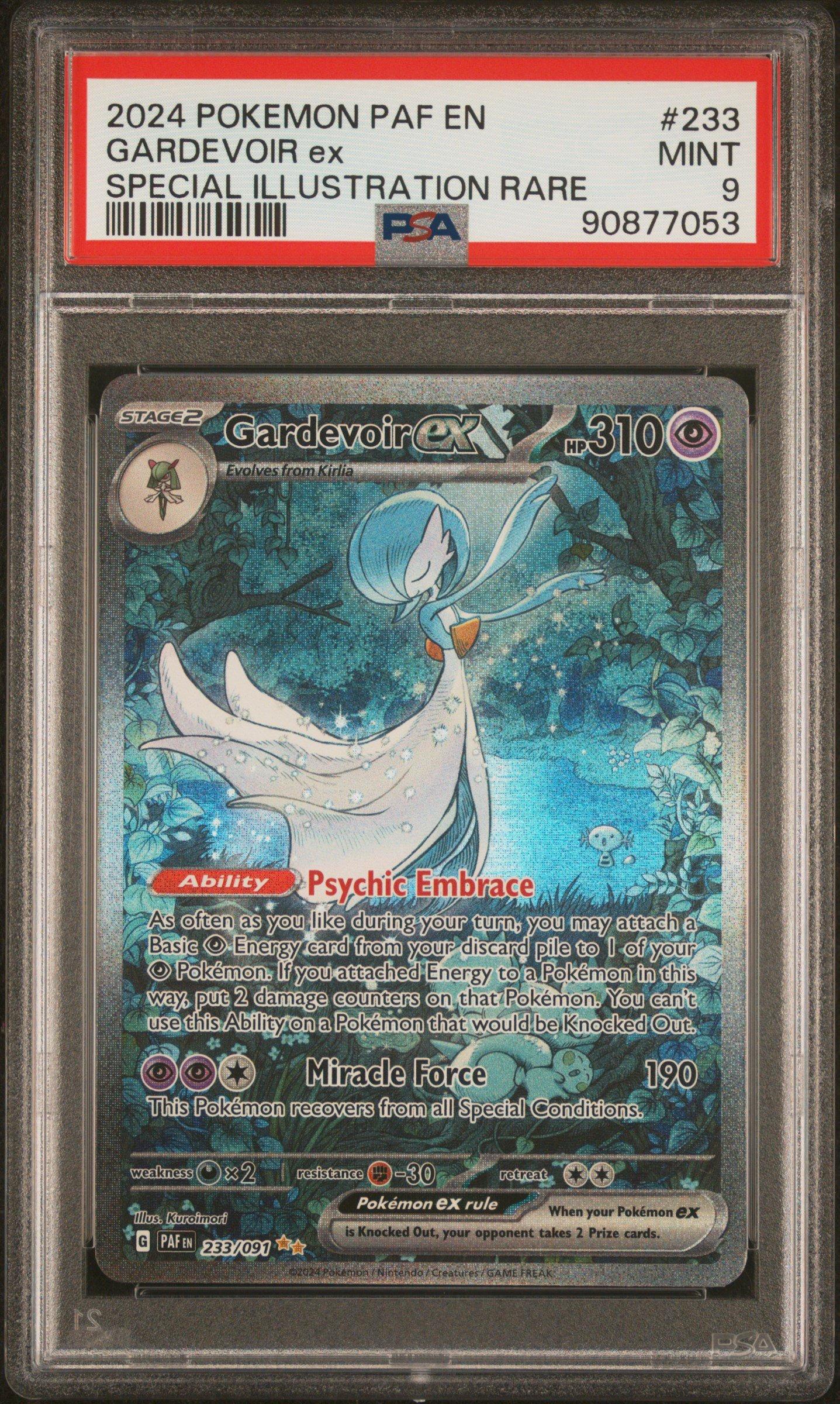 2024 Pokemon Paf En-paldean Fates 233 Gardevoir Ex PSA