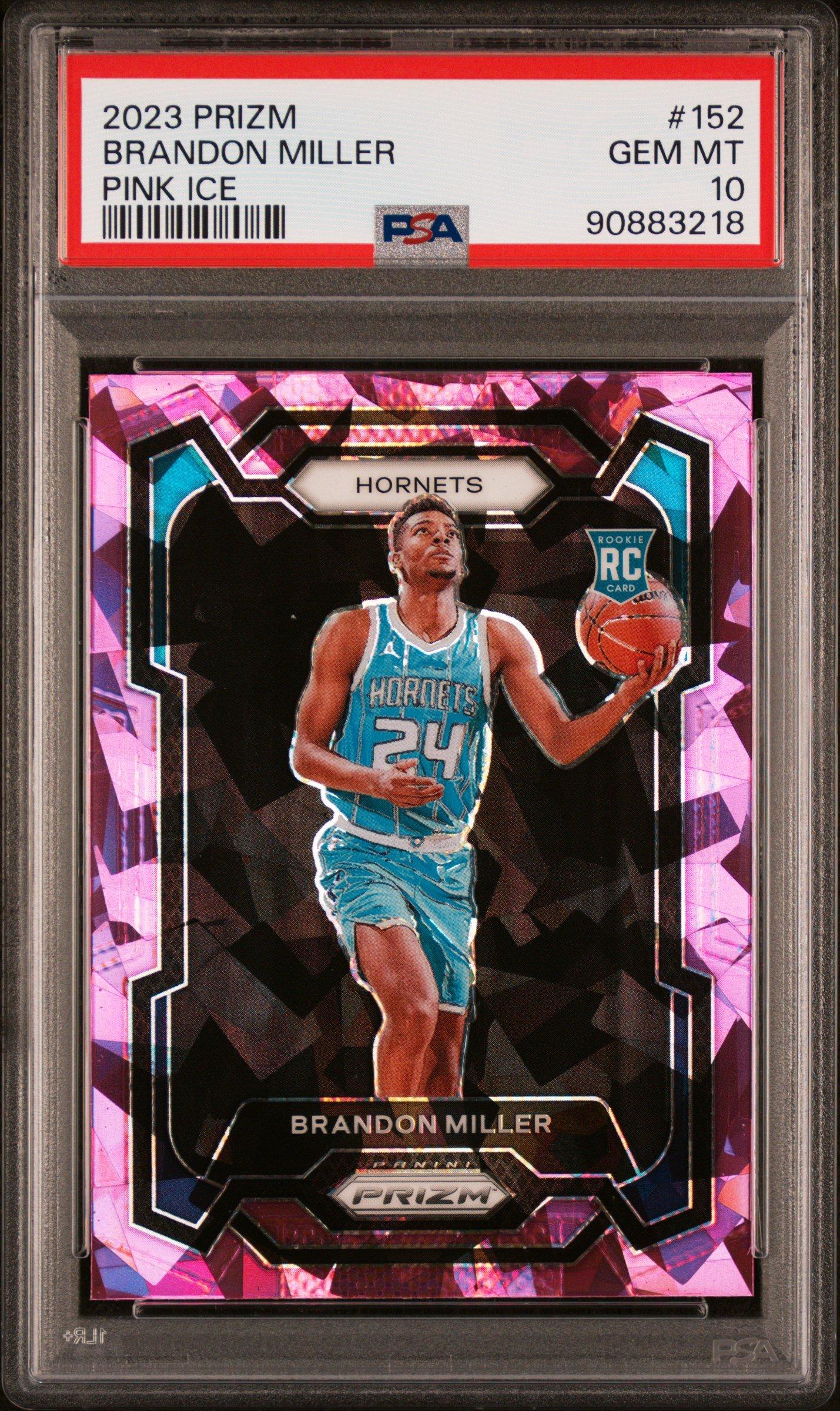 2023 Panini Prizm 152 Brandon Miller Ice PSA