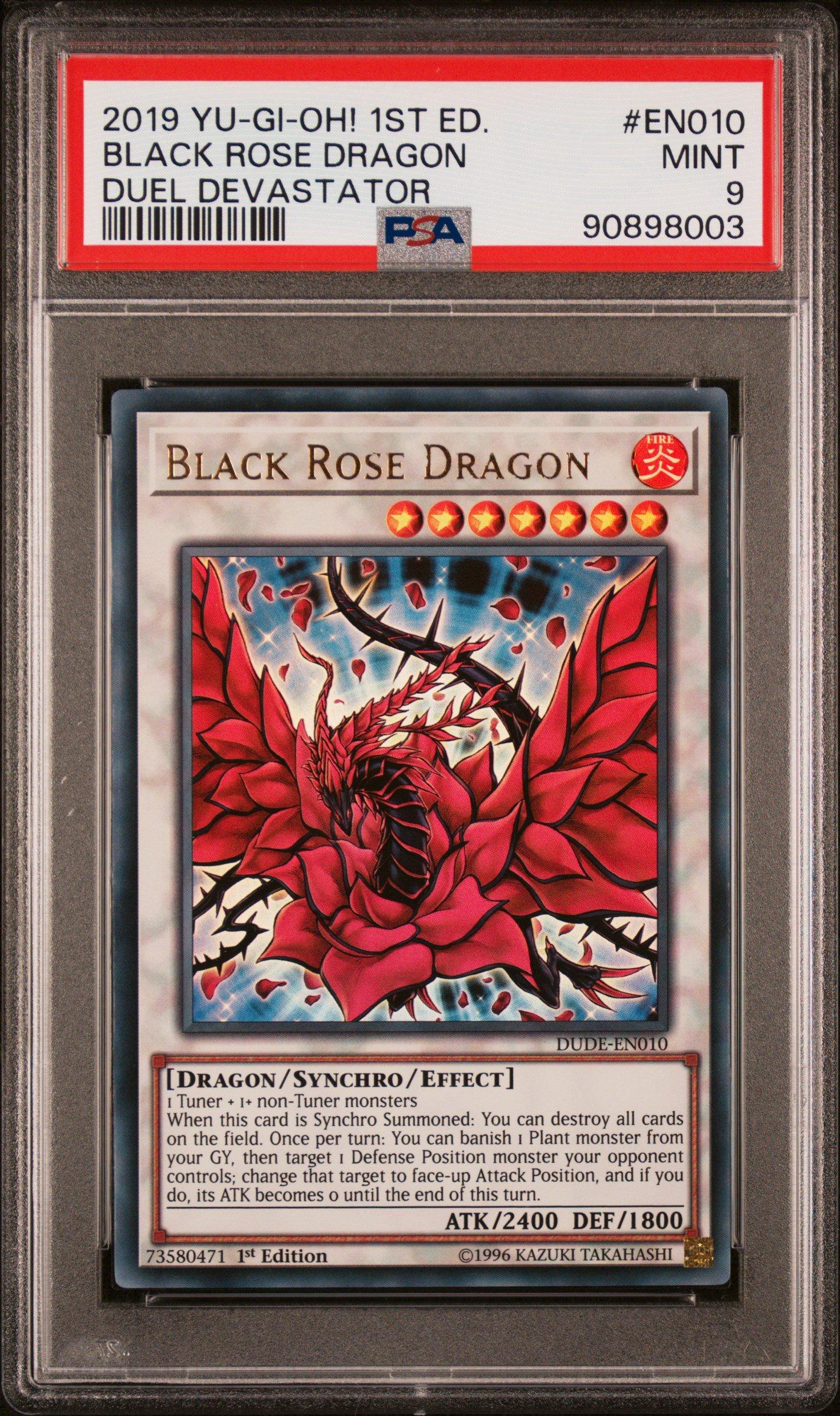 2019 Yu-gi-oh! Duel Devastator En010 Black Rose Dragon PSA 9