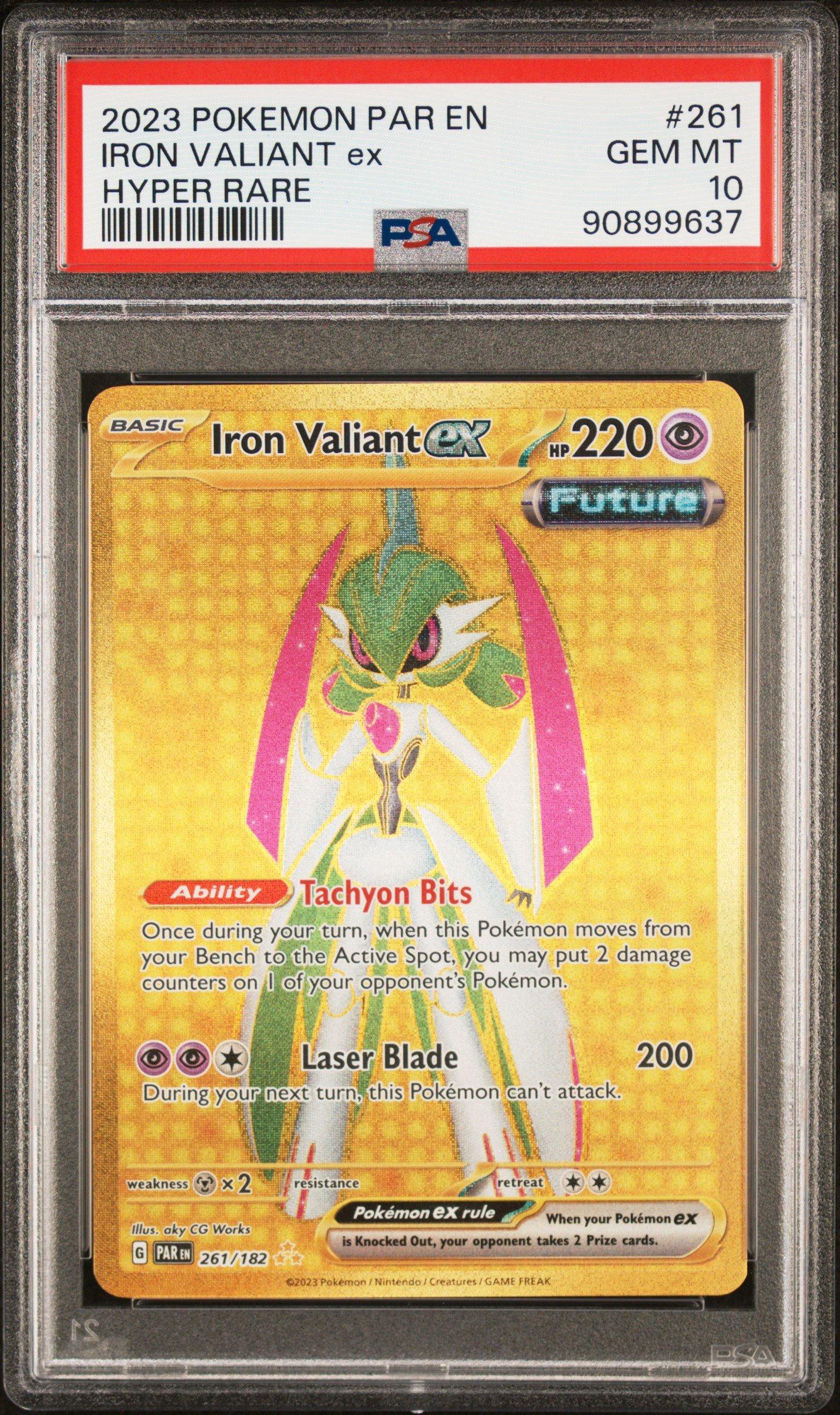 2023 Pokemon Par En-paradox Rift 261 Iron Valiant Ex Hyper Rare