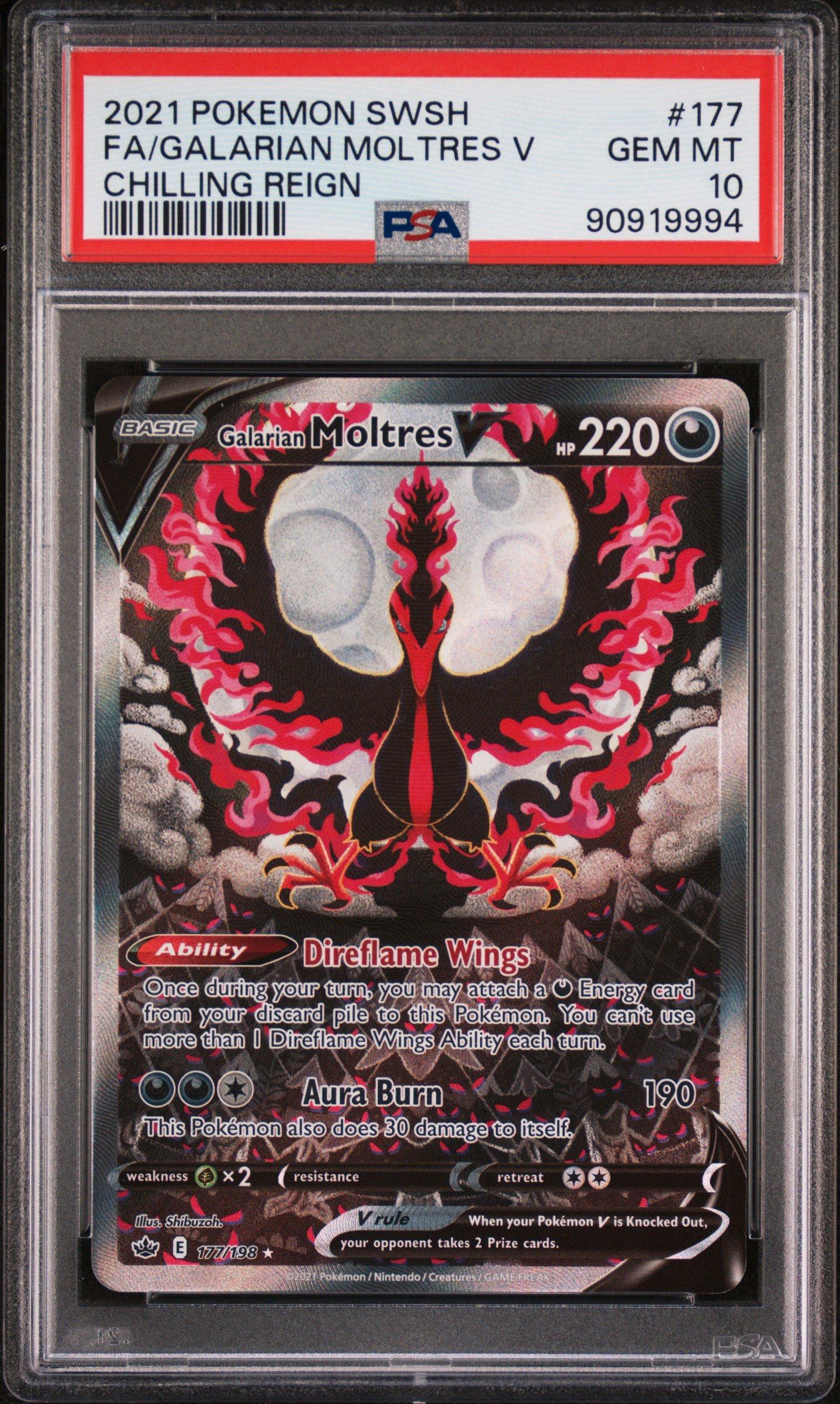 2021 Pokemon Sword & Shield Chilling Reign 177 Full Art/galarian
