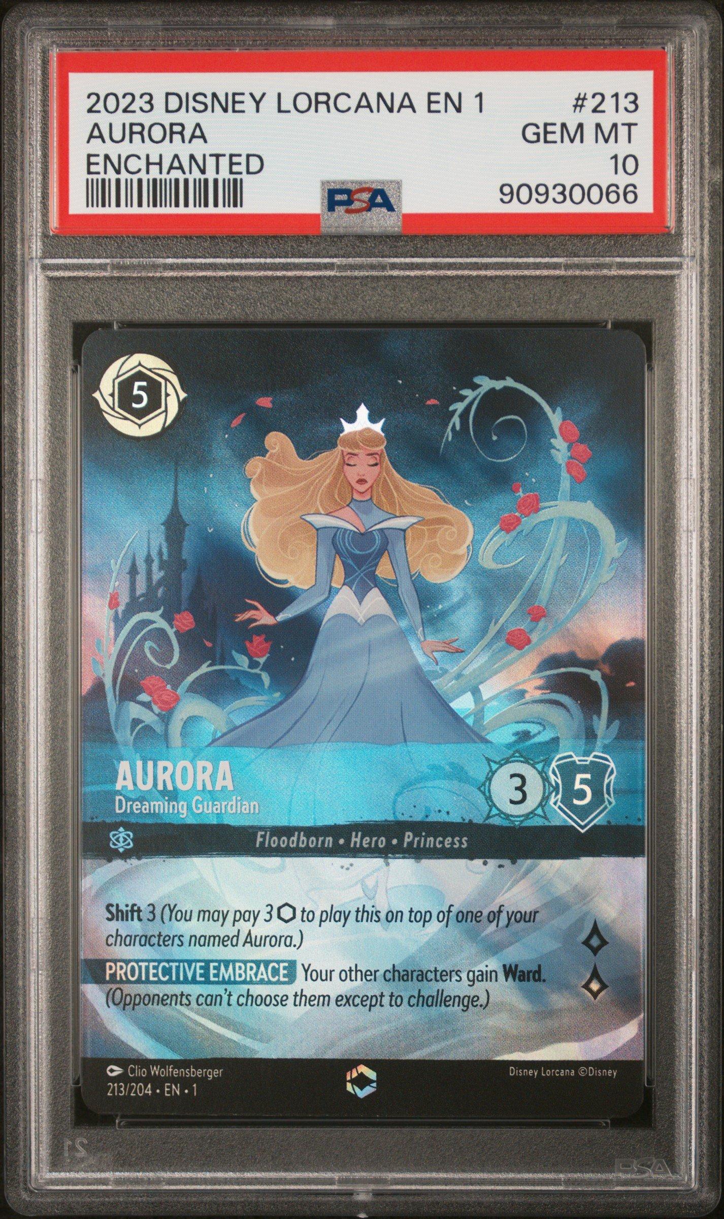 ディズニー ロルカナ　オーロラ　#213 PSA10 2023 Disney Lorcana En 1-the First Chapter 213 Aurora - Dreaming