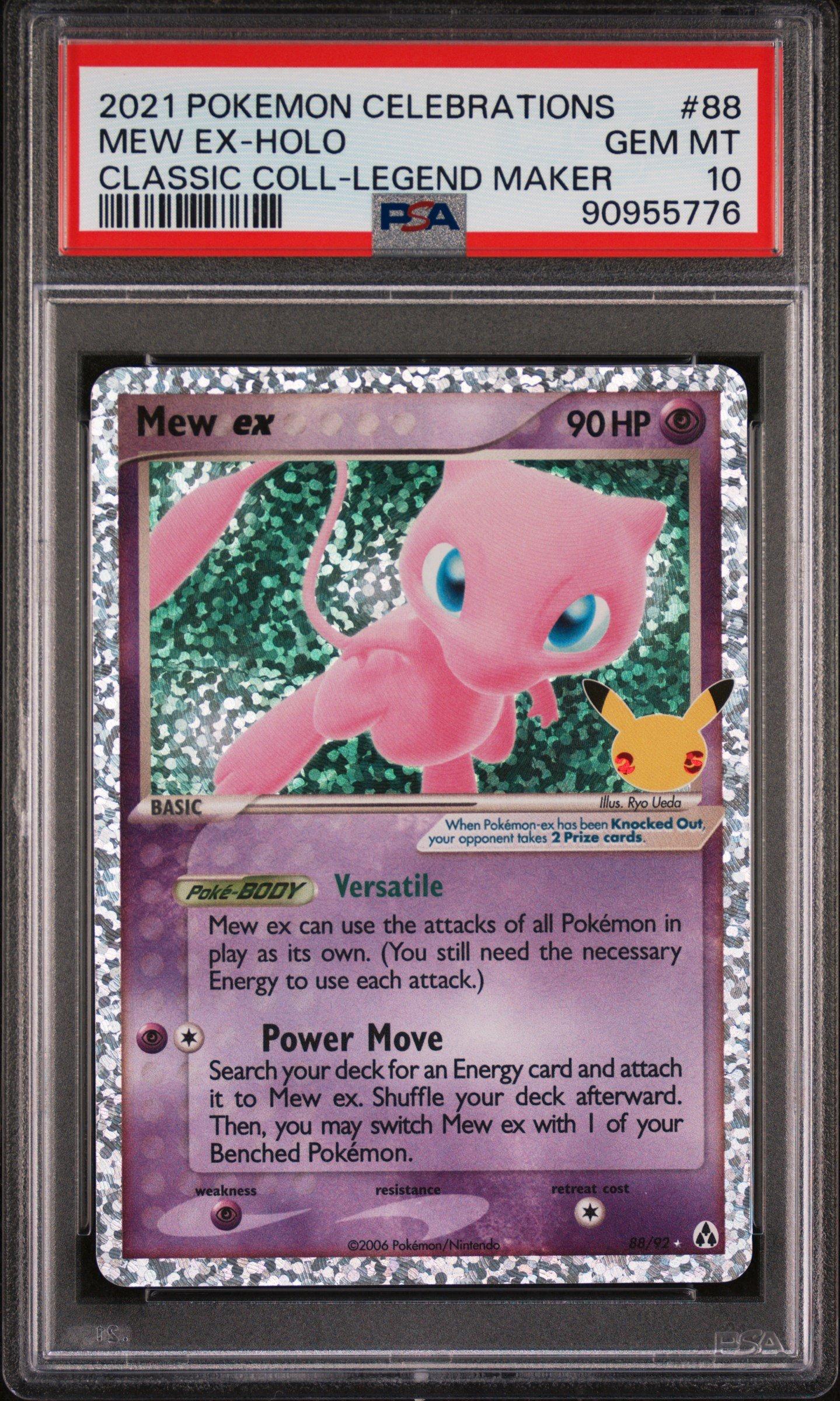 2021 Pokemon Celebrations Classic Collection 88 Mew Ex-holo PSA 10