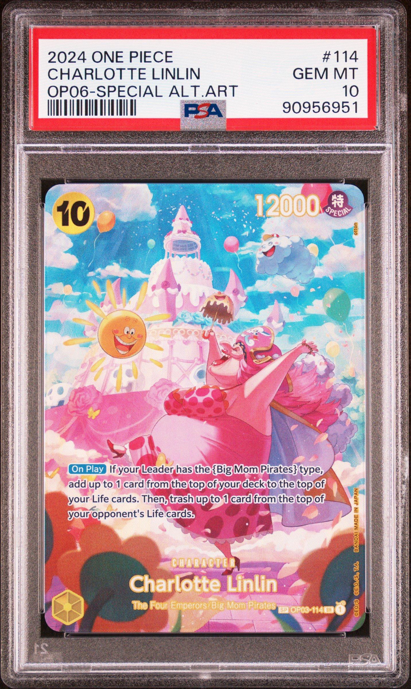 2024 One Piece Wings Of The Captain 114 Charlotte Linlin Special Alternate Art PSA 10