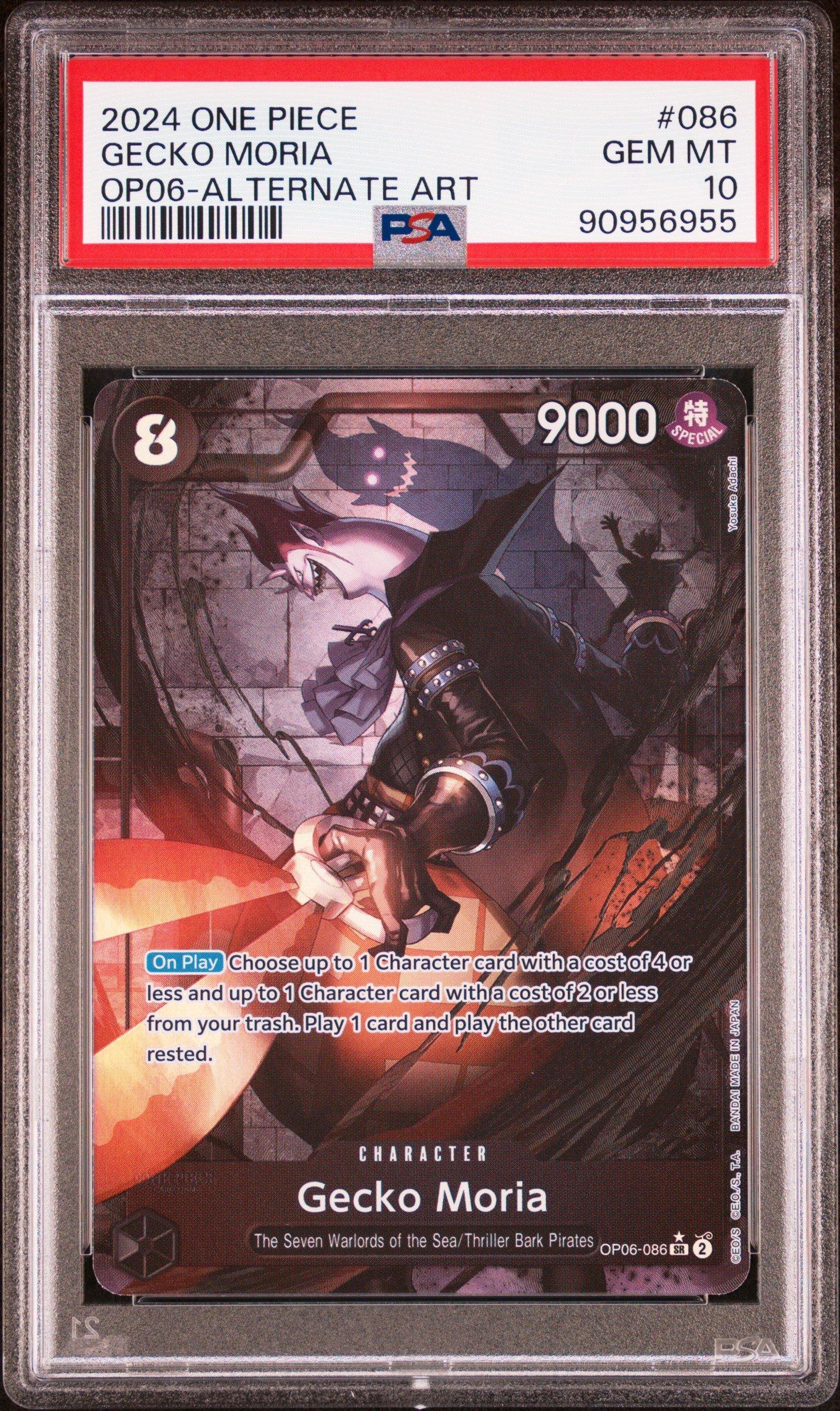 2024 One Piece Wings Of The Captain 086 Gecko Moria PSA 10