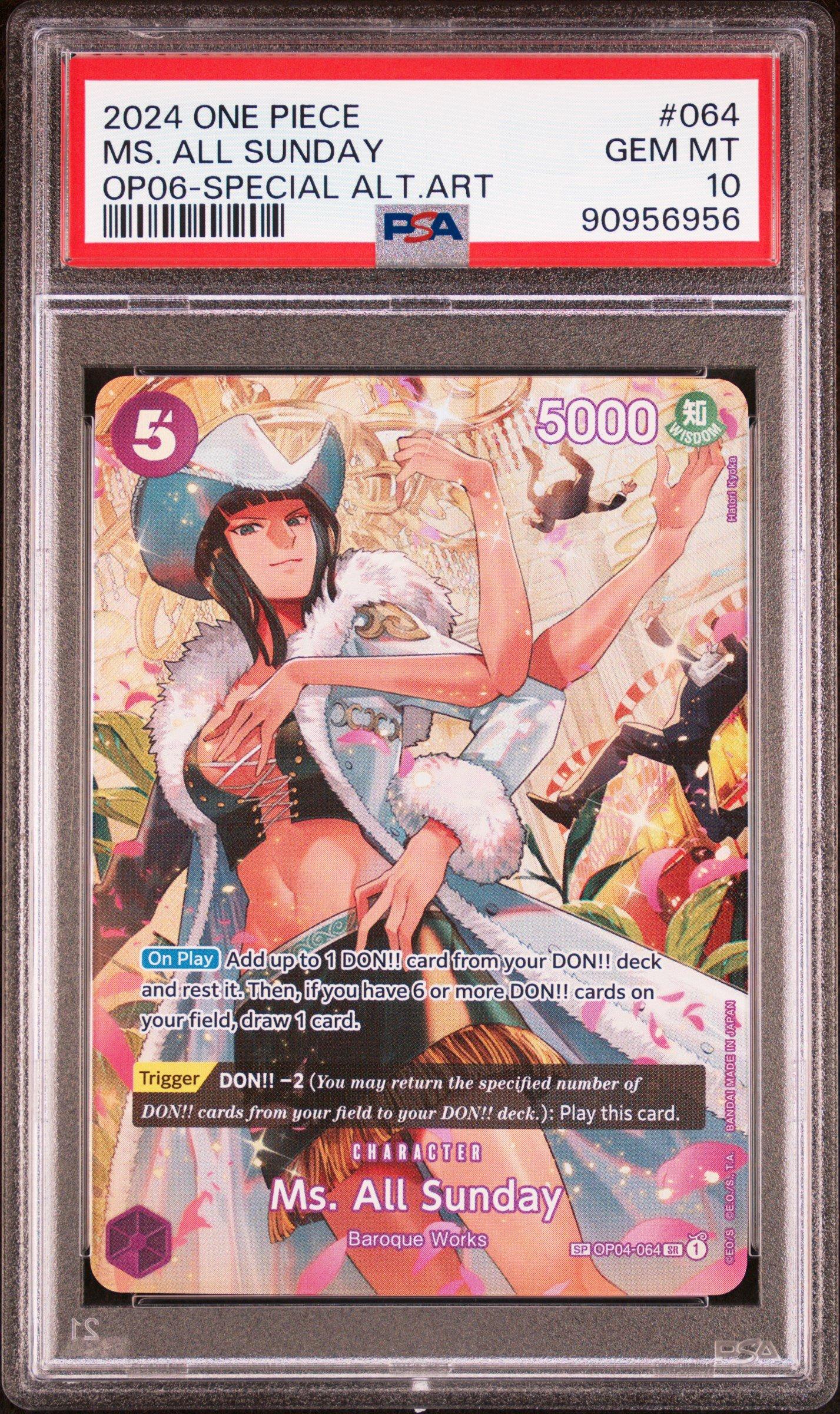 2024 One Piece Wings Of The Captain 064 Ms. All Sunday PSA 10