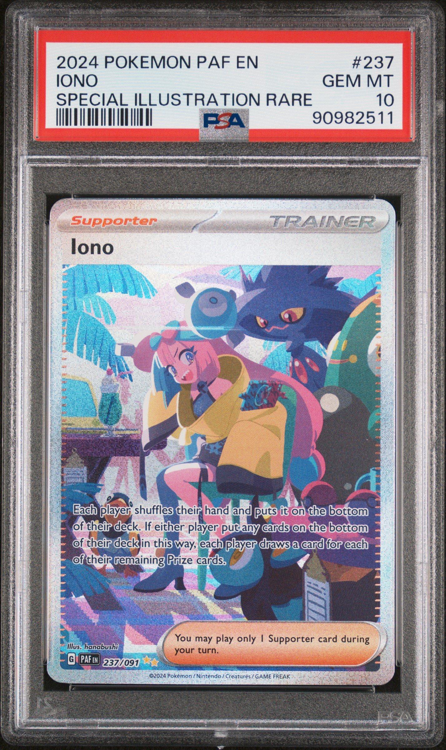 2024 ポケモンカード Iono #124 PSA8 Pokemon Iono - 124 - Scarlet & Violet Promo Card (SVP) Still