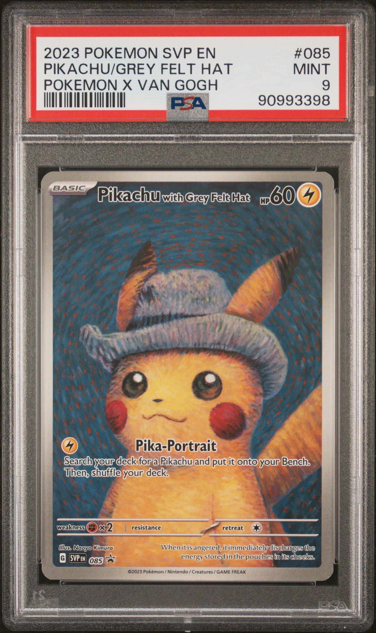 2023 Pokemon Svp En-sv Black Star Promo 085 Pikachu With Grey Felt