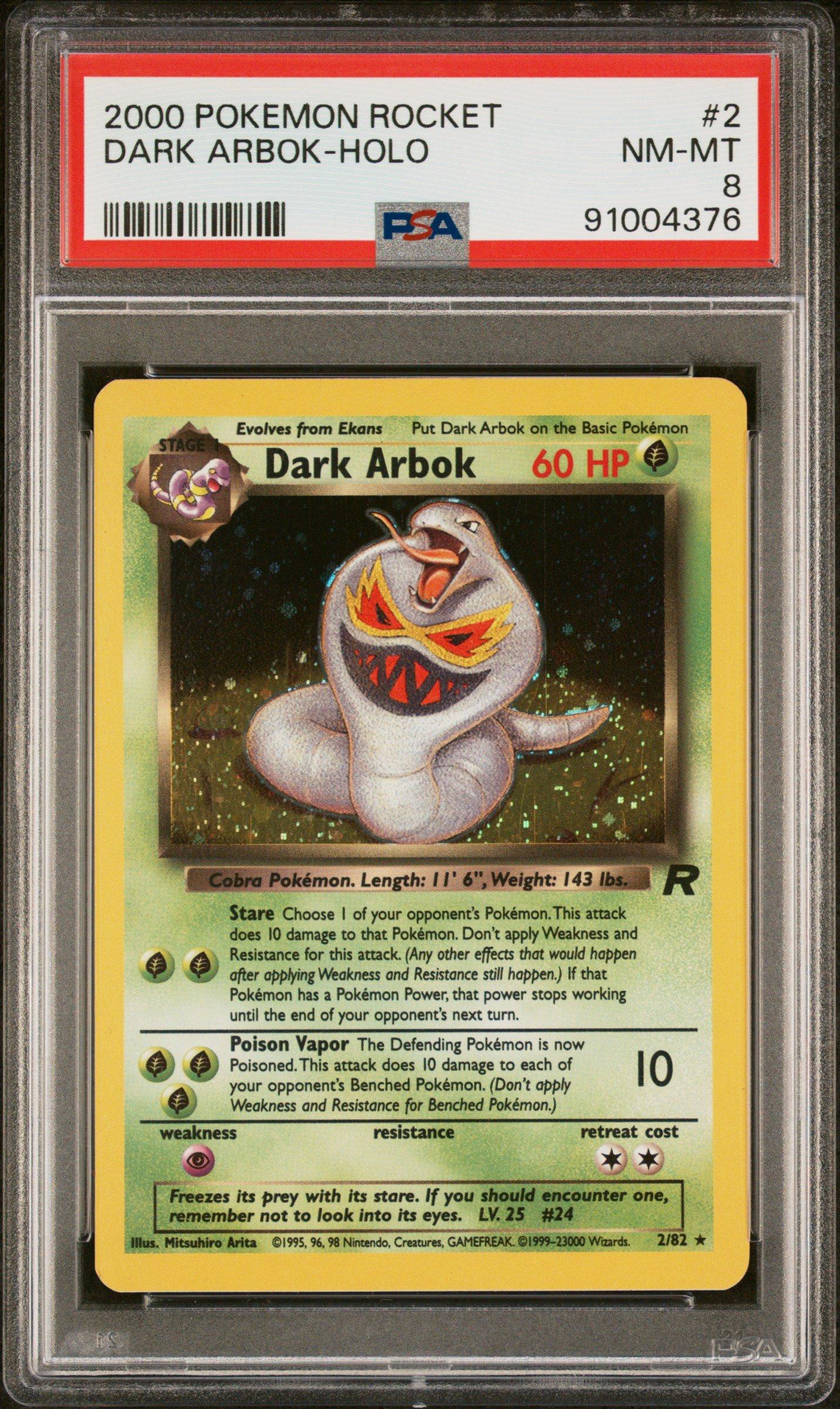 2000 Pokemon Rocket 2 Dark Arbok-holo PSA 8 | GameStop