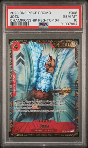 2023 One Piece Promos 008 Jozu Championship Regional-top 64