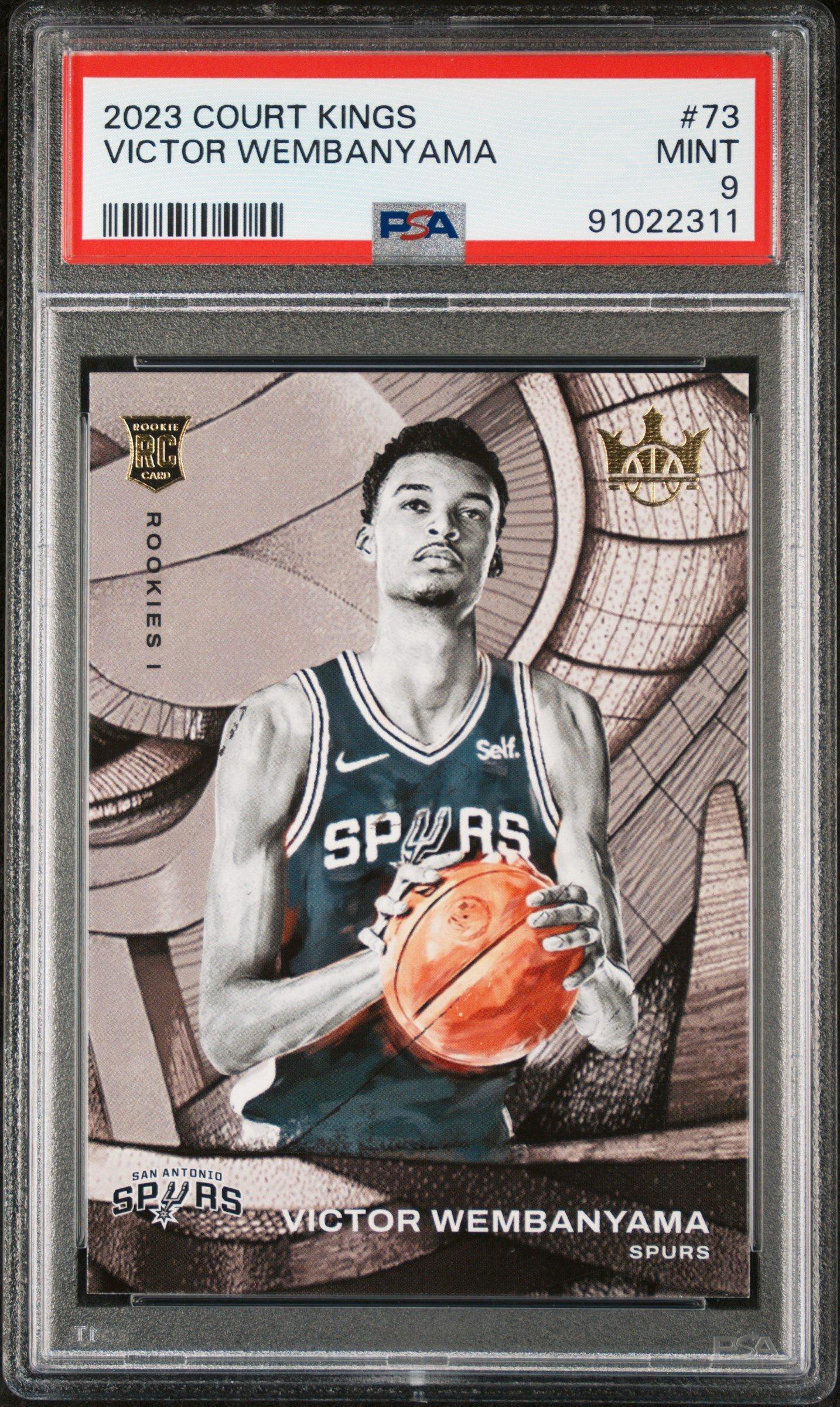 2023 Panini Court Kings 73 Victor Wembanyama PSA 9