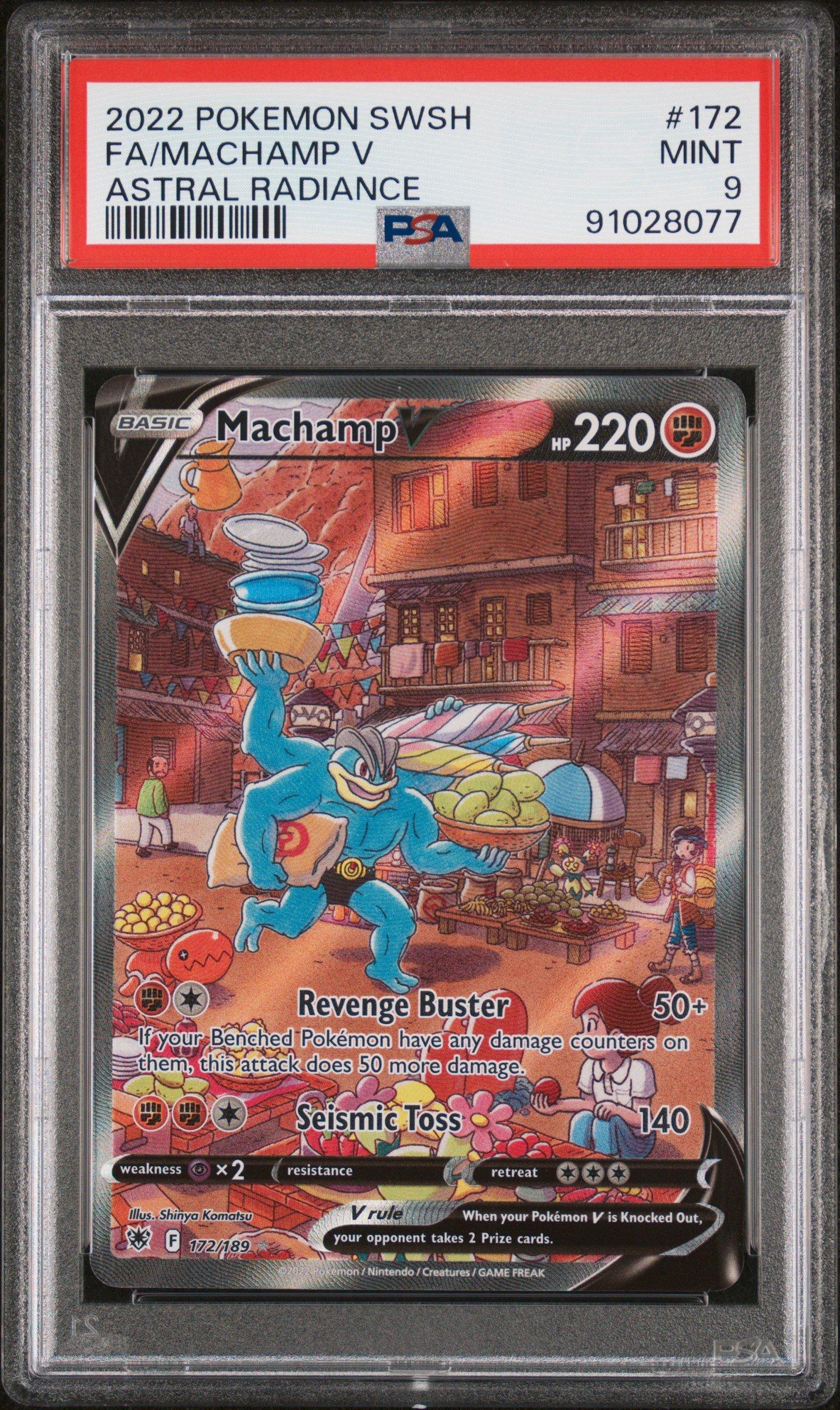 2022 Pokemon Sword & Shield Astral Radiance 172 Full Art/machamp V