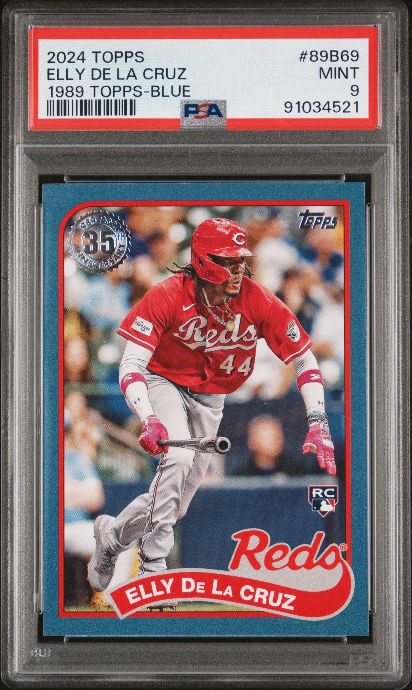 2024 Topps 1989 Topps Baseball 89b69 Elly De La Cruz Blue PSA 9