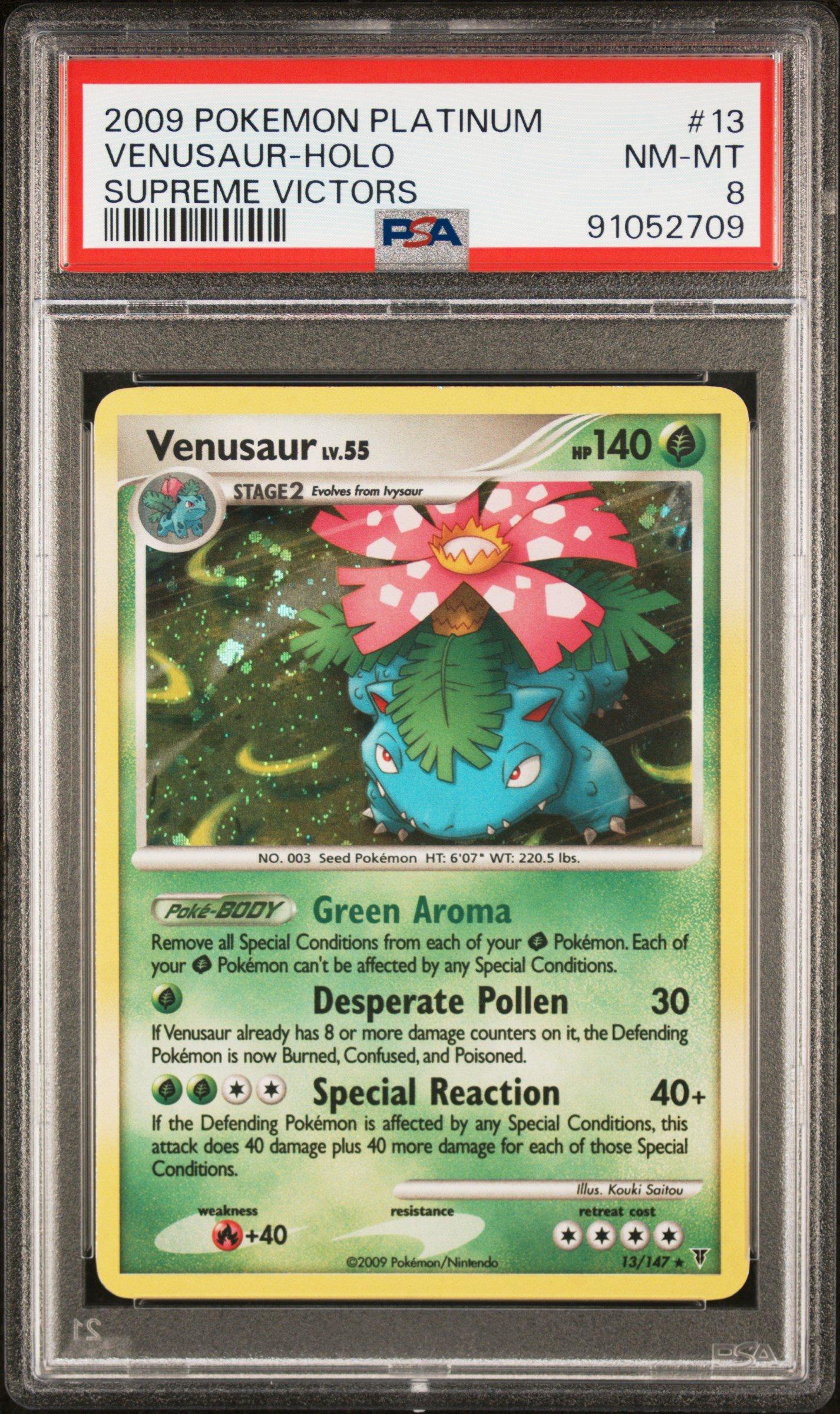 2009 Pokemon Platinum Supreme Victors 13 Venusaur-holo PSA 8