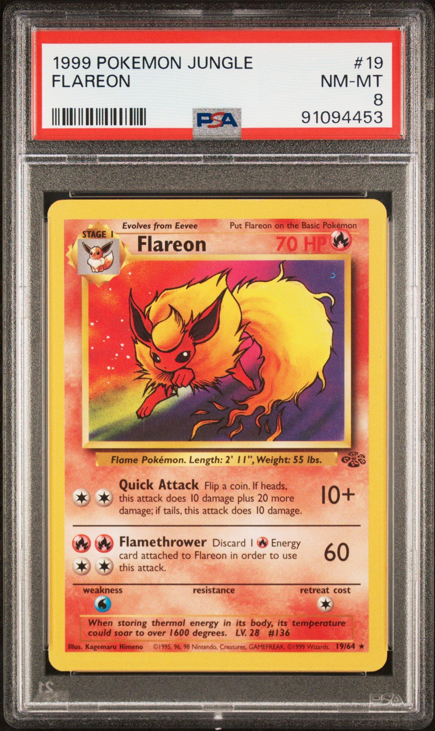 1999 Pokemon Jungle 19 Flareon PSA 8 Graded Card | GameStop
