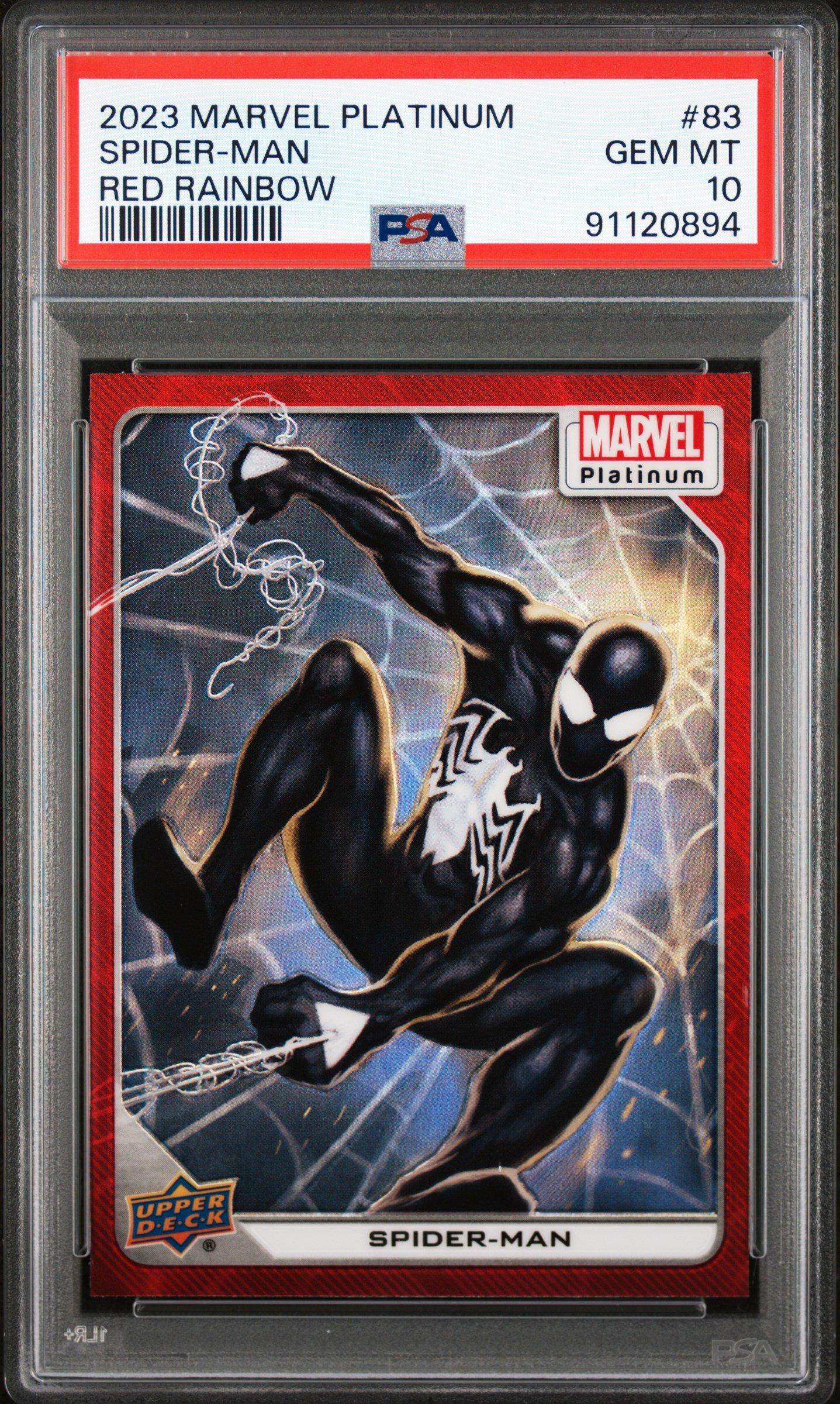 2023 Upper Deck Marvel Platinum 83 Spider-man (symbiote Suit) Red