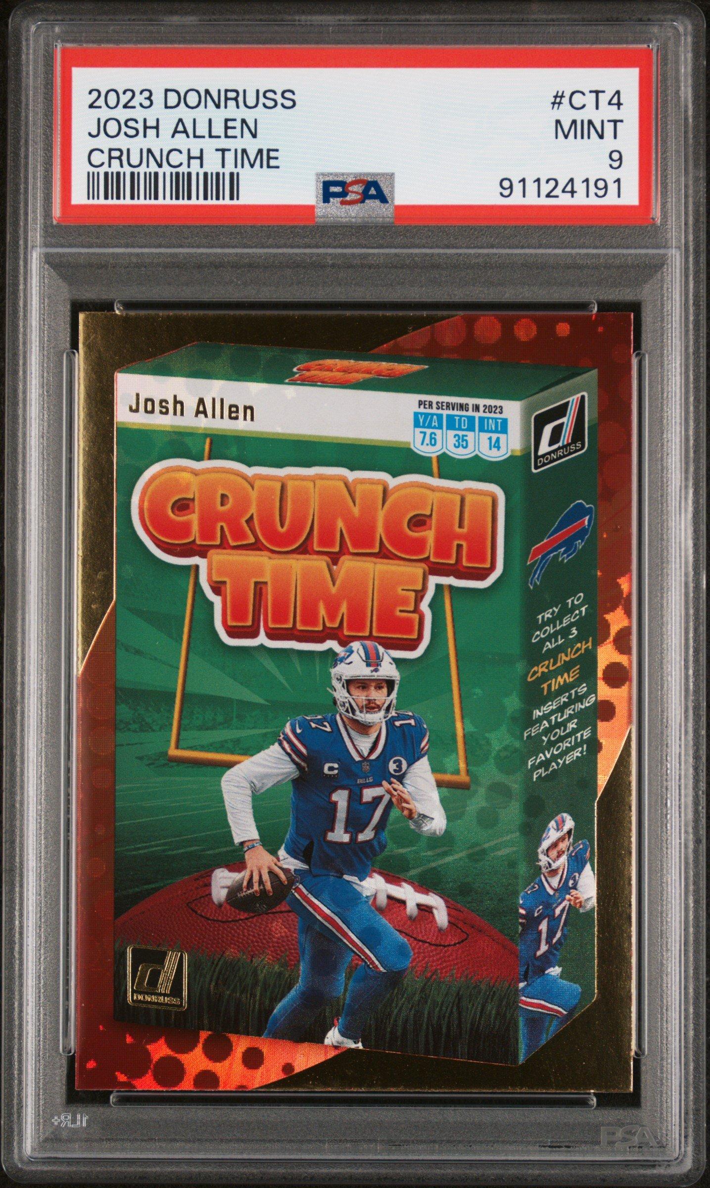 2023 Panini Donruss Crunch Time Ct4 Josh Allen PSA 9