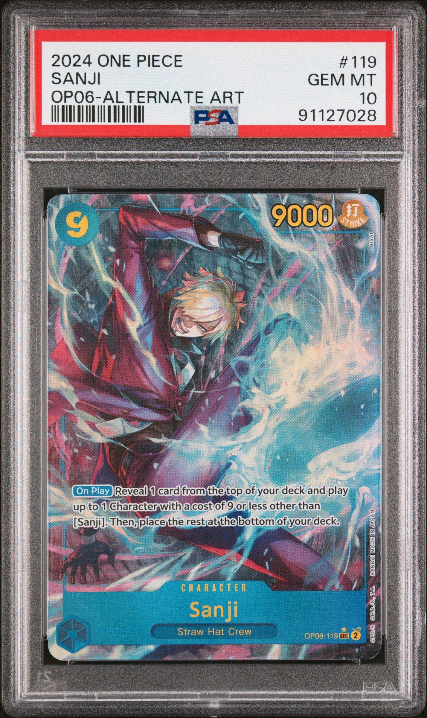 2024 One Piece Op06-wings Of The Captain 119 Sanji Alternate Art