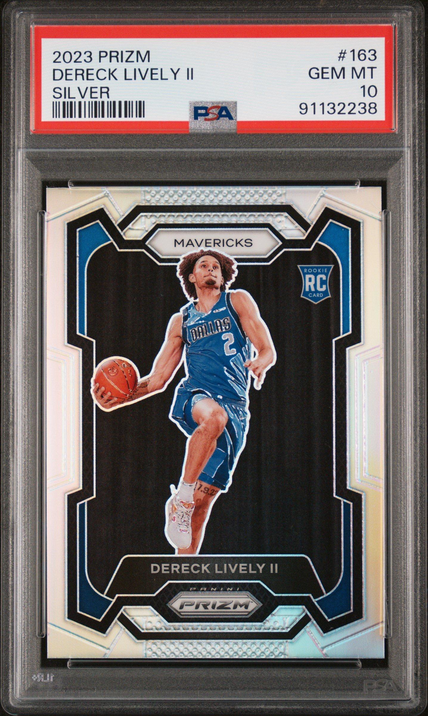2023 Panini Prizm 163 Dereck Lively Ii Silver Prizm PSA 10