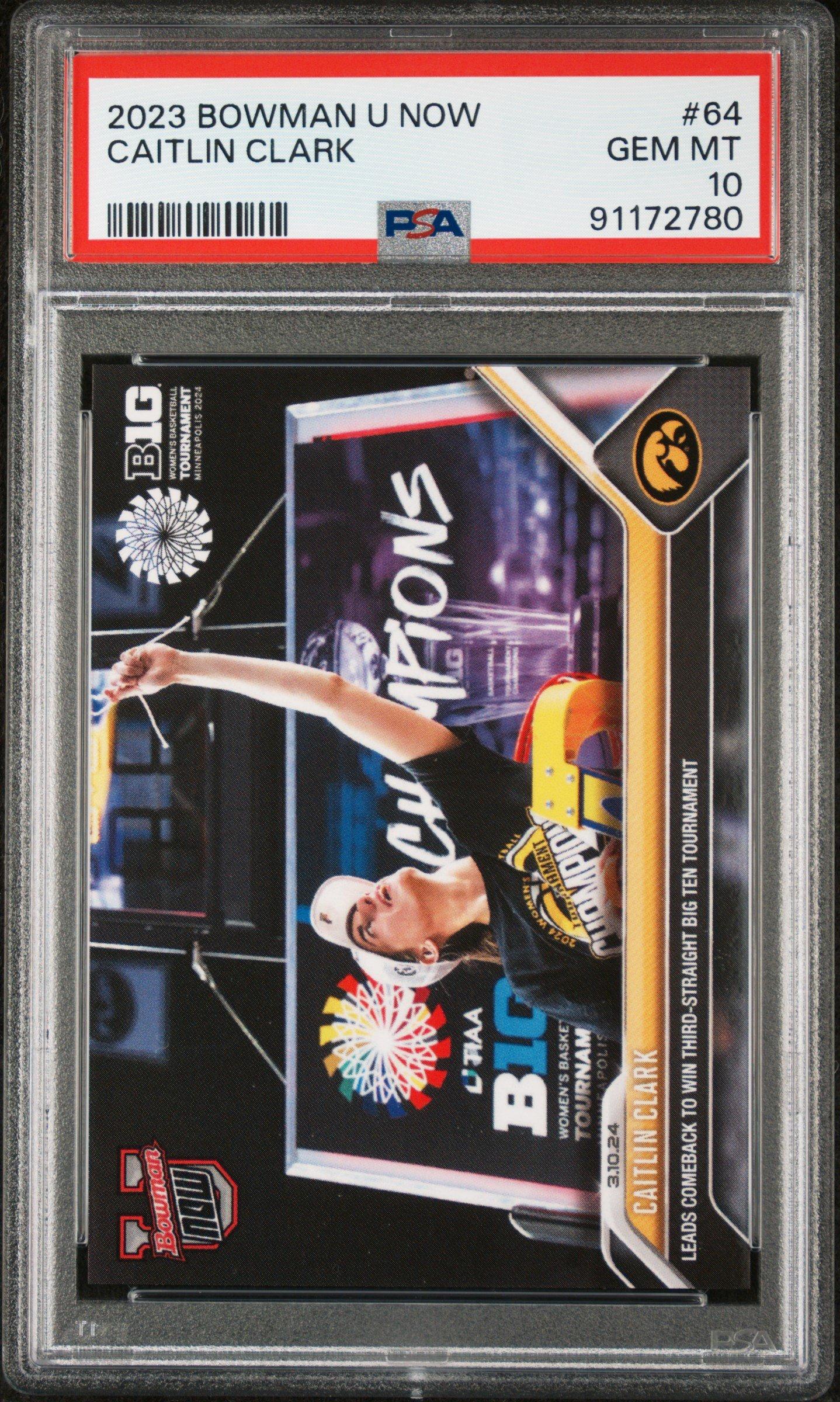 2023 Bowman U Now 64 Caitlin Clark PSA 10