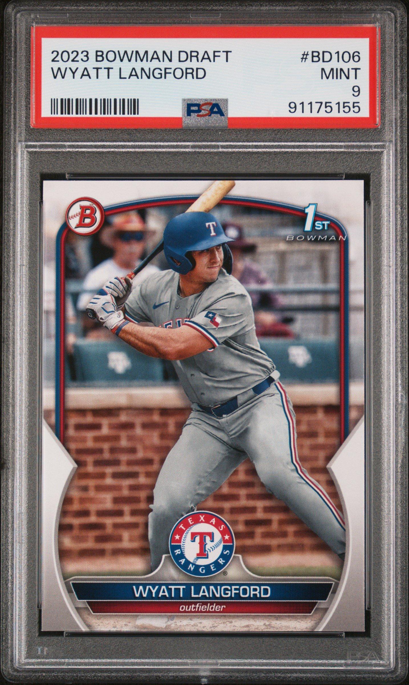 2023 Bowman Draft Bd106 Wyatt Langford PSA