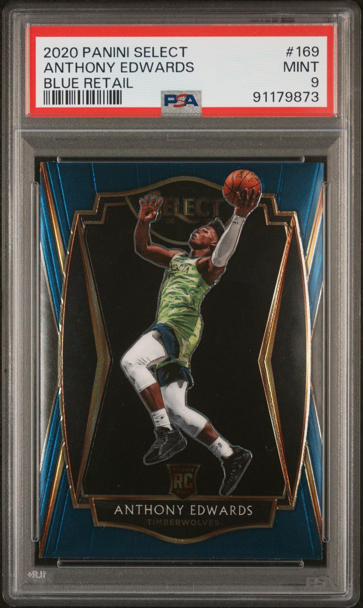 2020 Panini Select 169 Anthony Edwards PSA 9