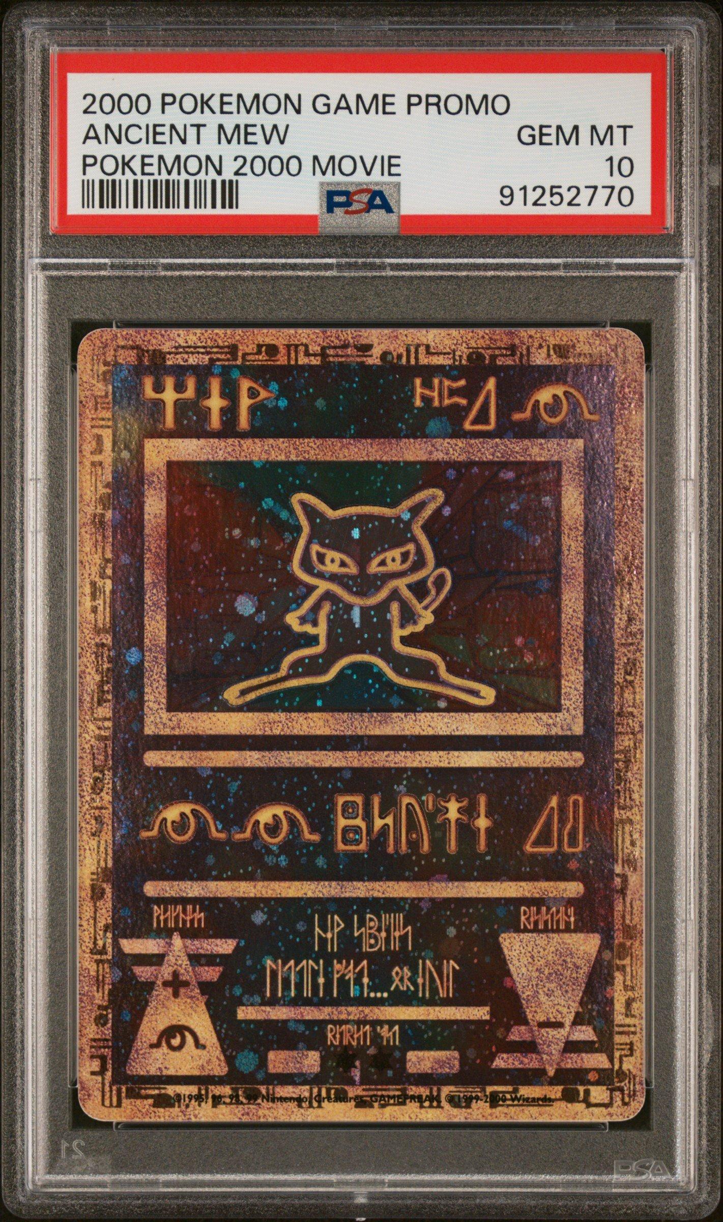 2000 Pokemon Game Movie Ancient Mew Pokemon 2000 Movie PSA 10