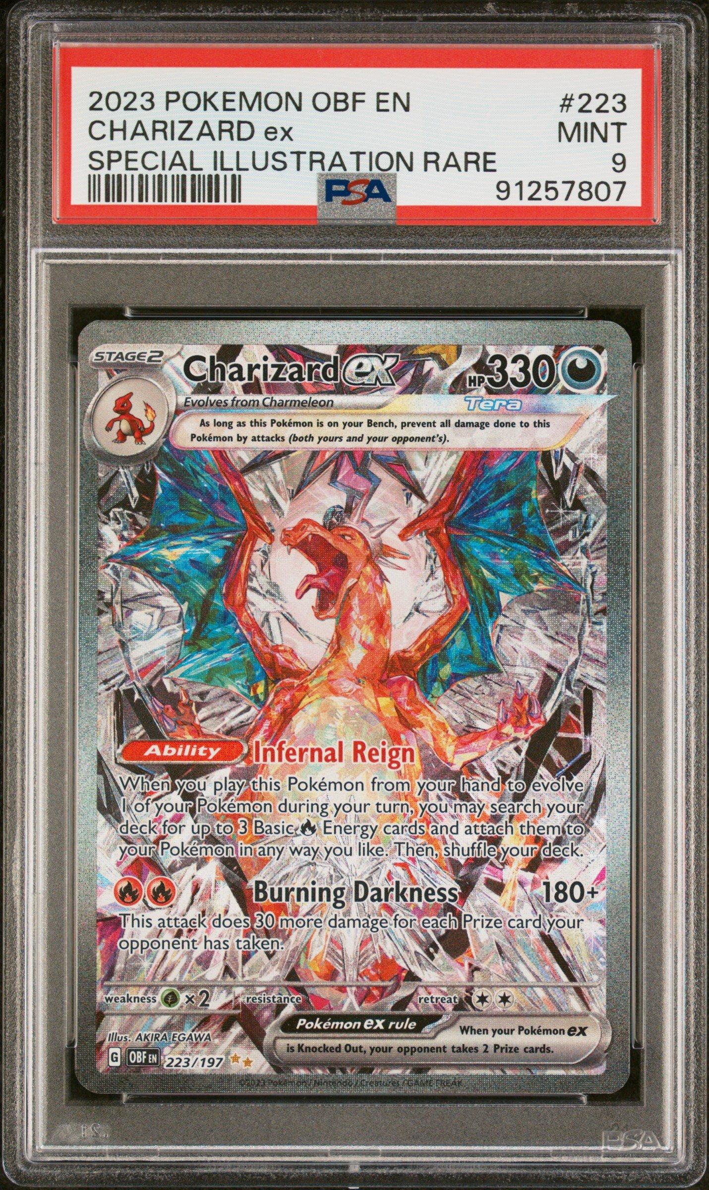ポケモンカードゲーム 2023 CHARIZARD ex SPECIAL ART RARE 2023 Pokemon Obf En-obsidian Flames 223 Charizard Ex Special