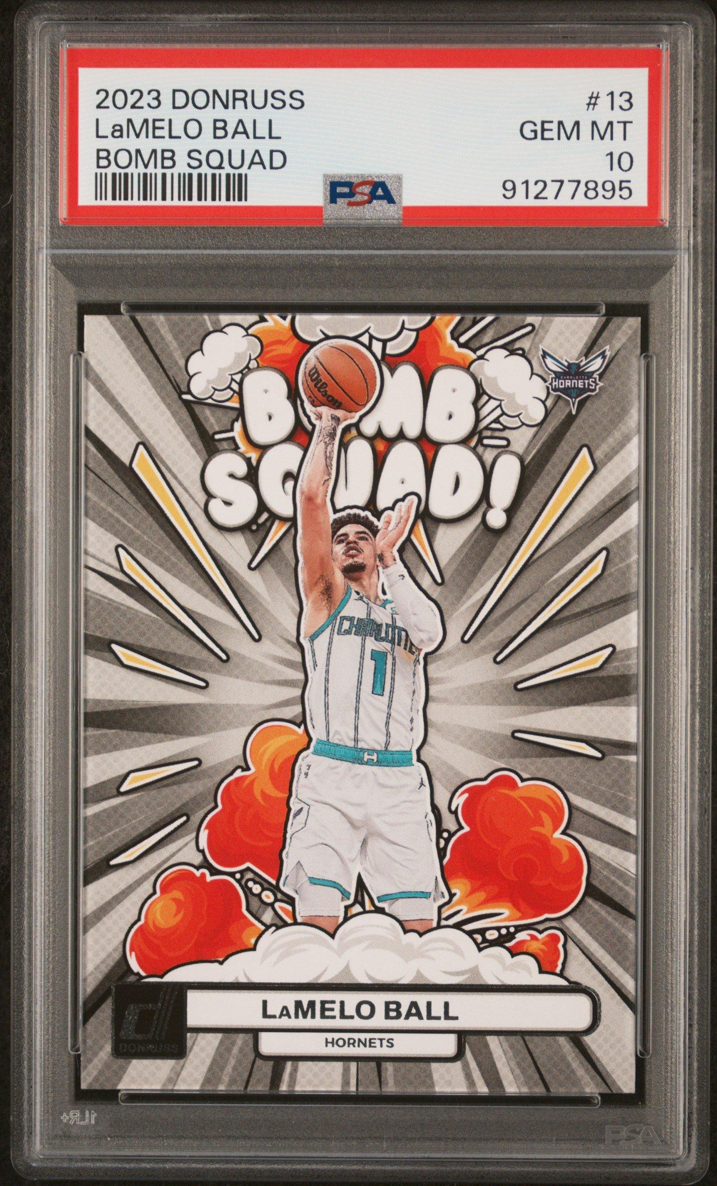 2023 Panini Donruss Bomb Squad 13 Lamelo Ball PSA 10