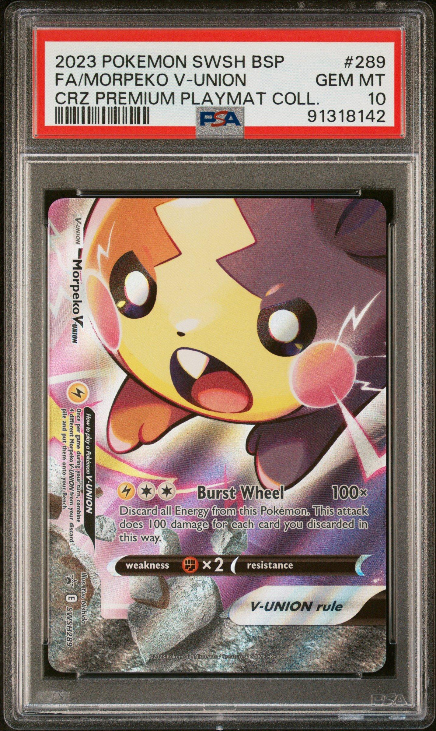 2023 Pokemon Swsh Black Star Promo 289 Full Art/morpeko V-union