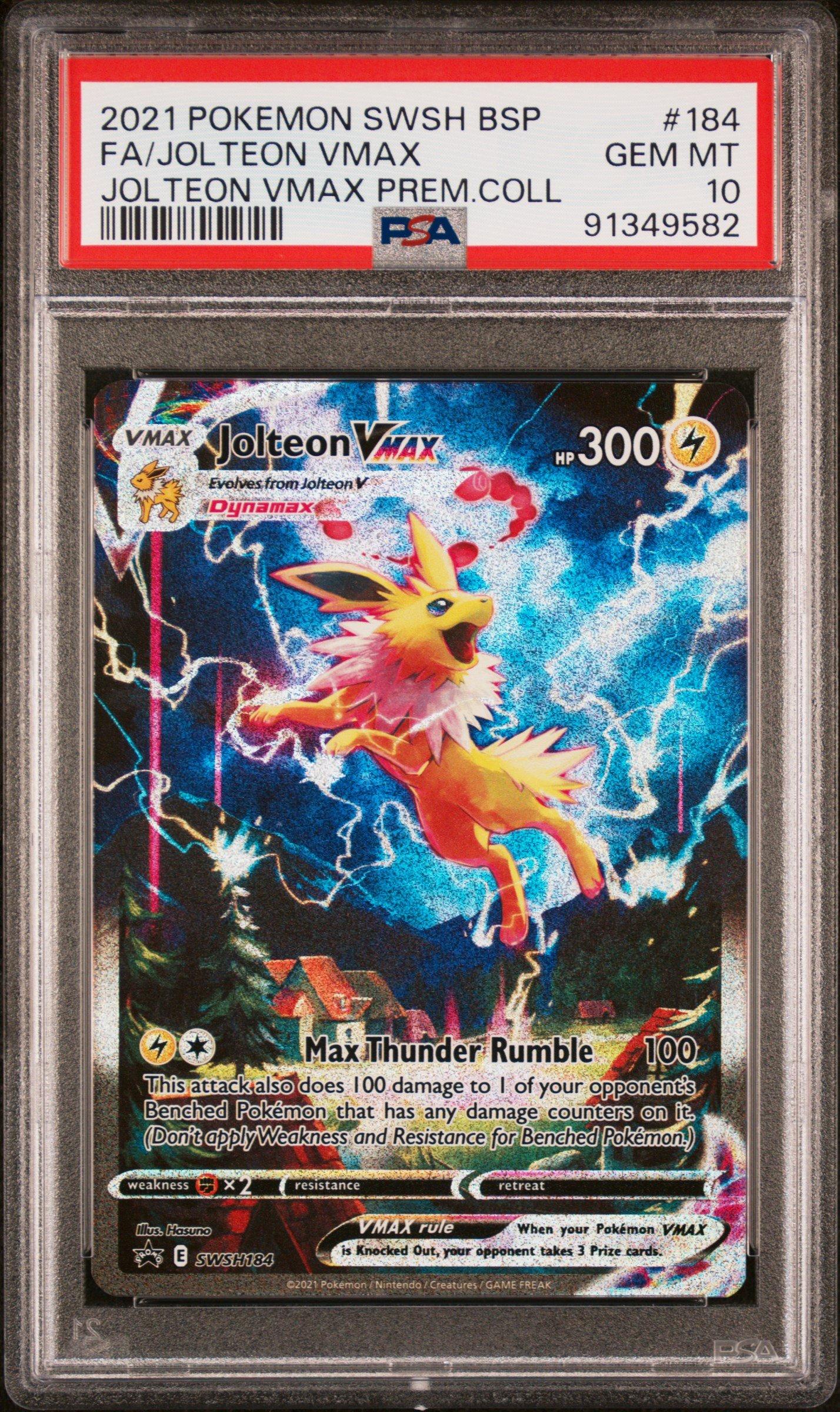 2021 Pokemon Swsh Black Star Promo 184 Full Art/jolteon Vmax