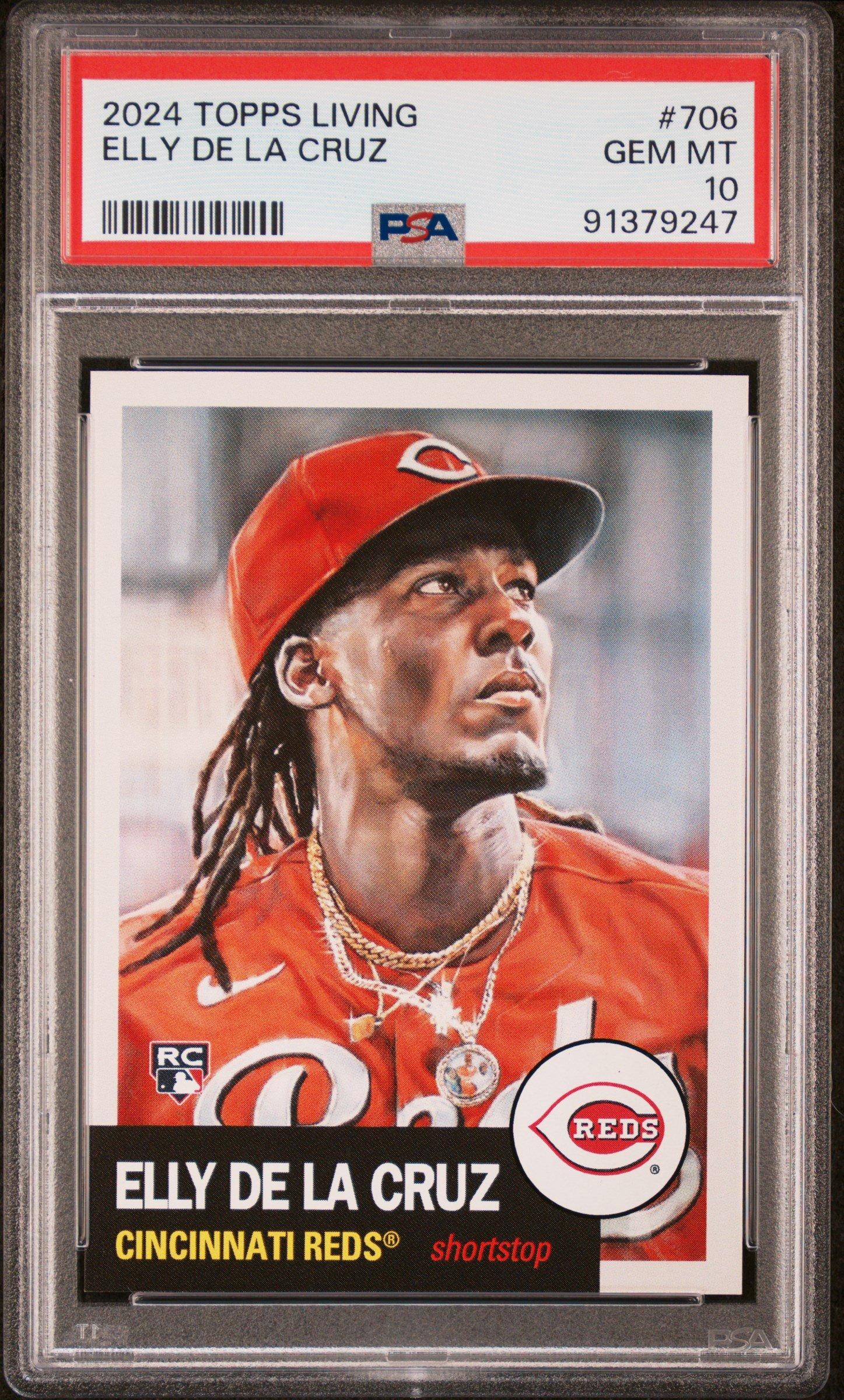 2024 Topps Living 706 Elly De La Cruz PSA 10 Graded Card | GameStop