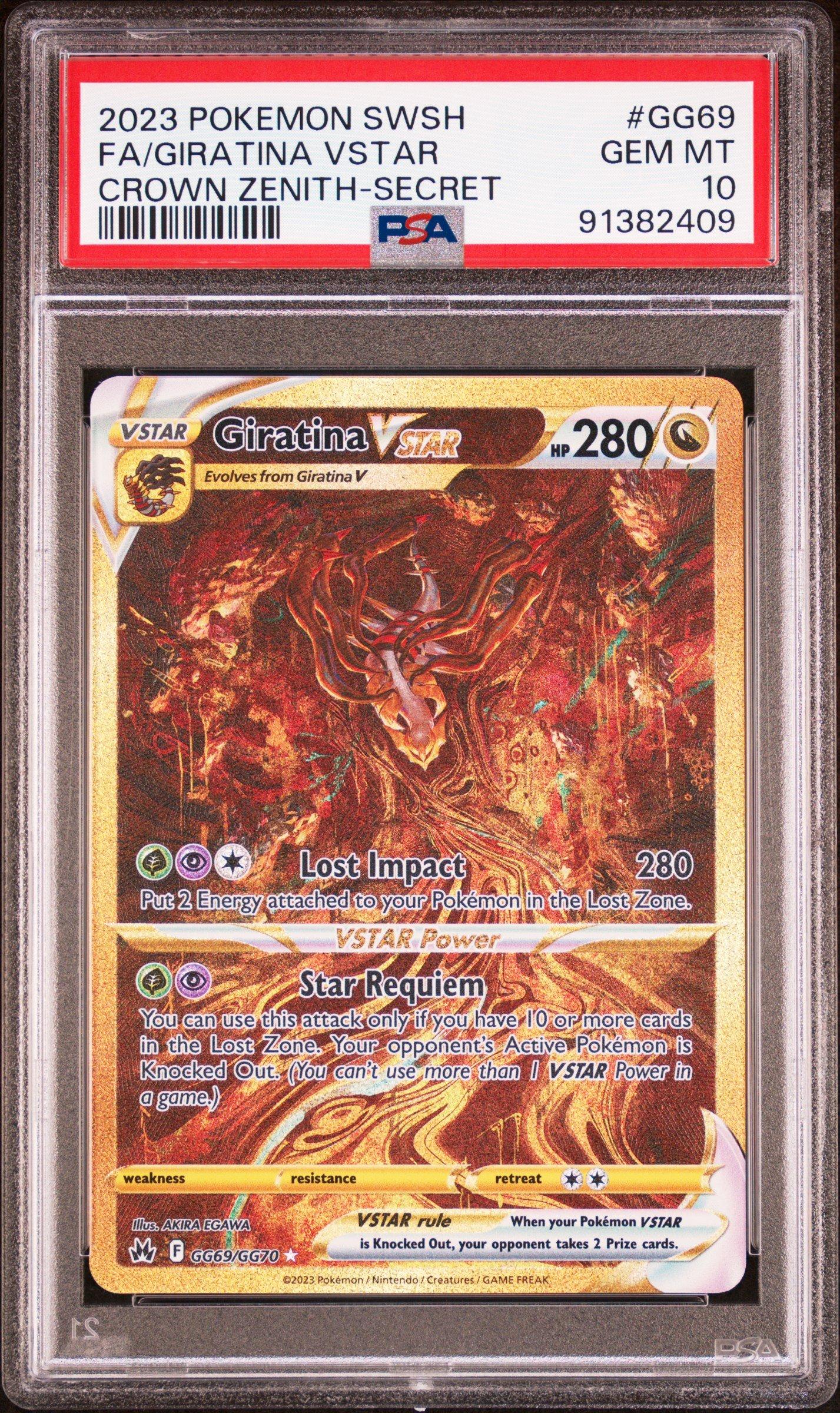 2023 Pokemon Sword And Shield Crown Zenith Gg69 Full Art/giratina