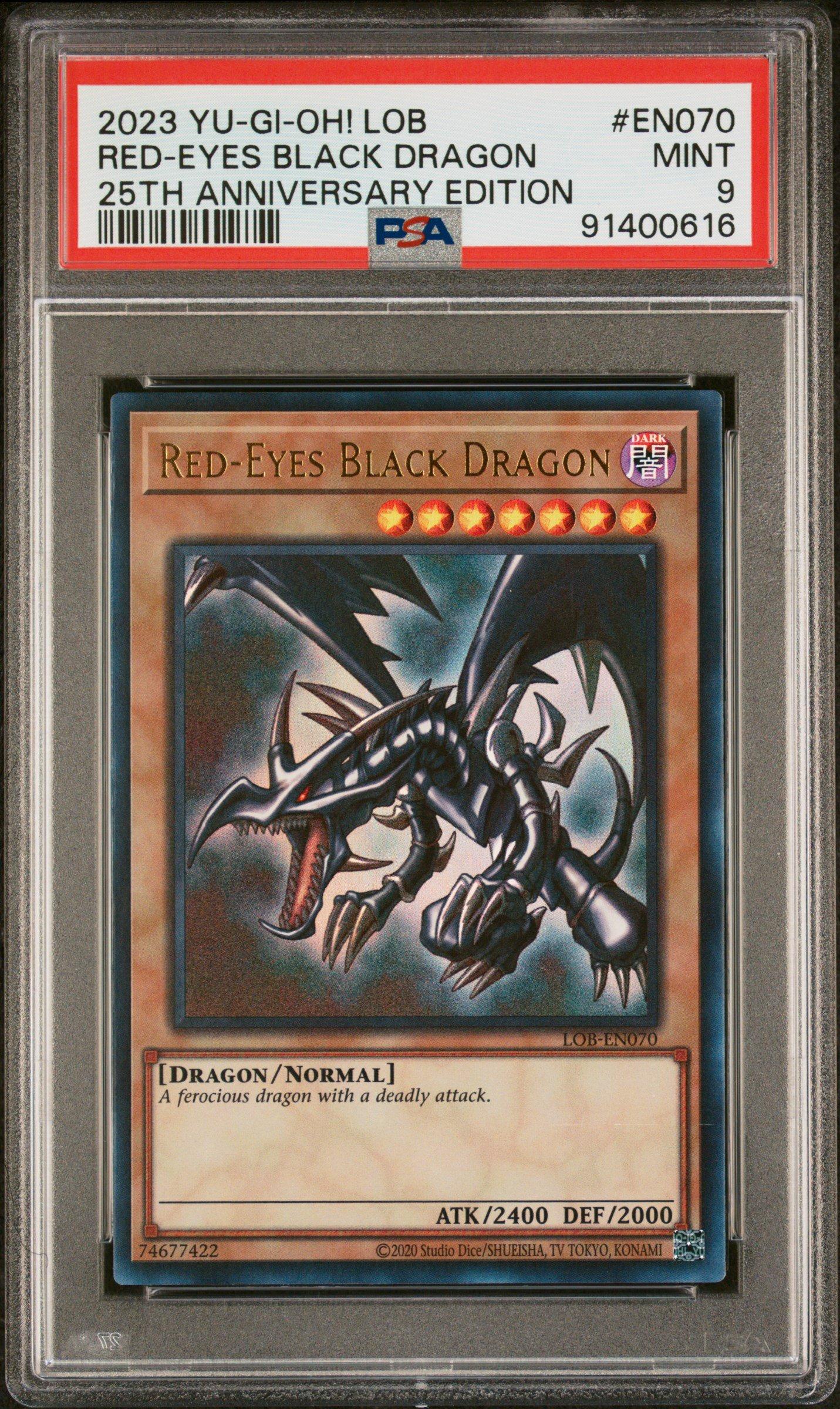 2023 Yu-gi-oh! Legend Of Blue Eyes White Dragon 25th Anniversary Edition En070 Red-eyes Black Dragon PSA