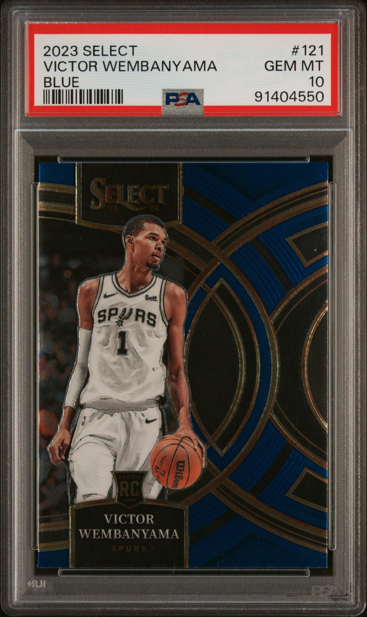 2023 Panini Select 121 Victor Wembanyama PSA 10