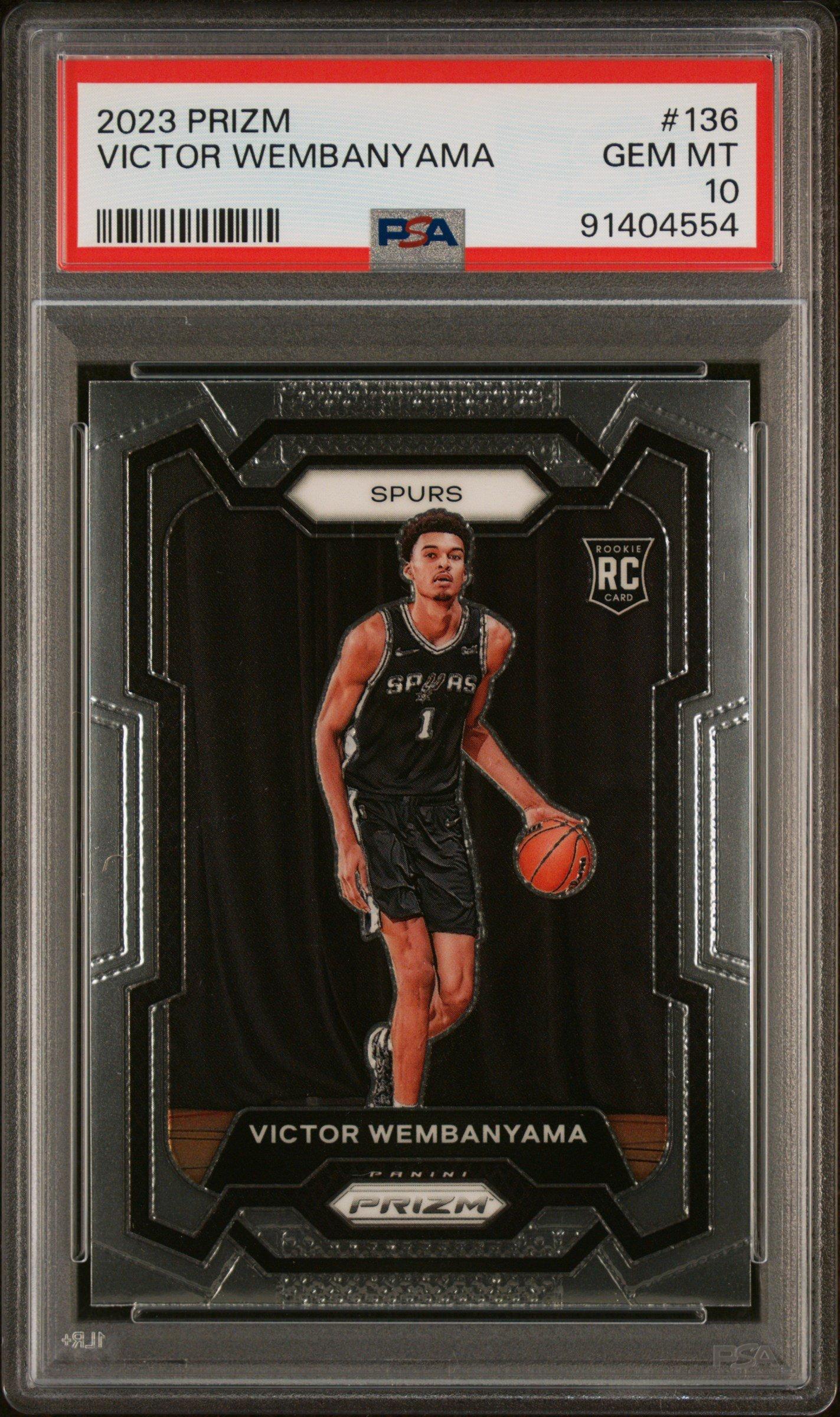2023 Panini Prizm 136 Victor Wembanyama PSA 10 Graded Card | GameStop
