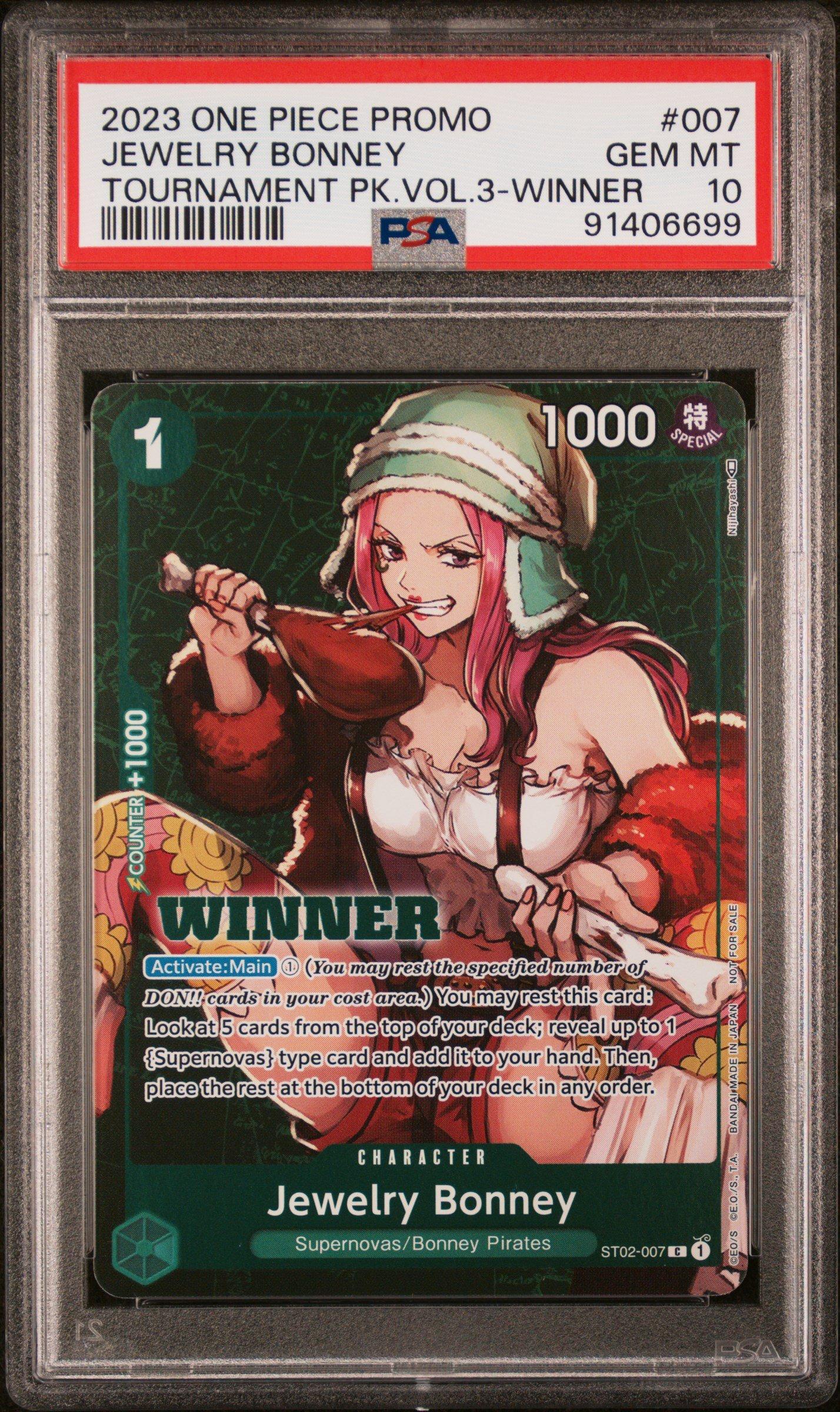 2023 One Piece Promos 007 Jewelry Bonney Tournament Pack Vol.3