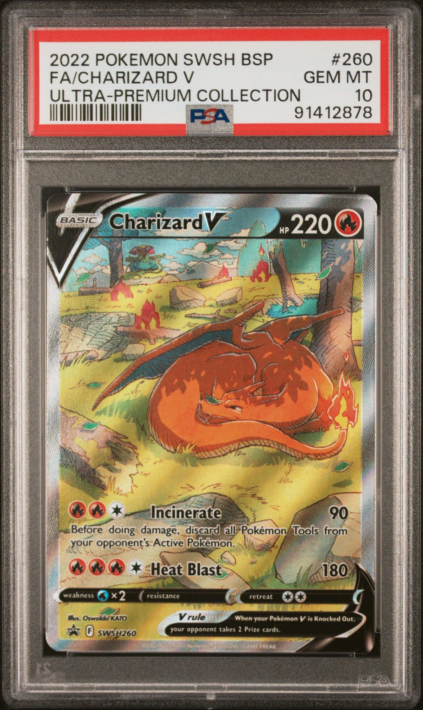 Pokemon Swsh Black Star Promo Full Art Charizard V Sword