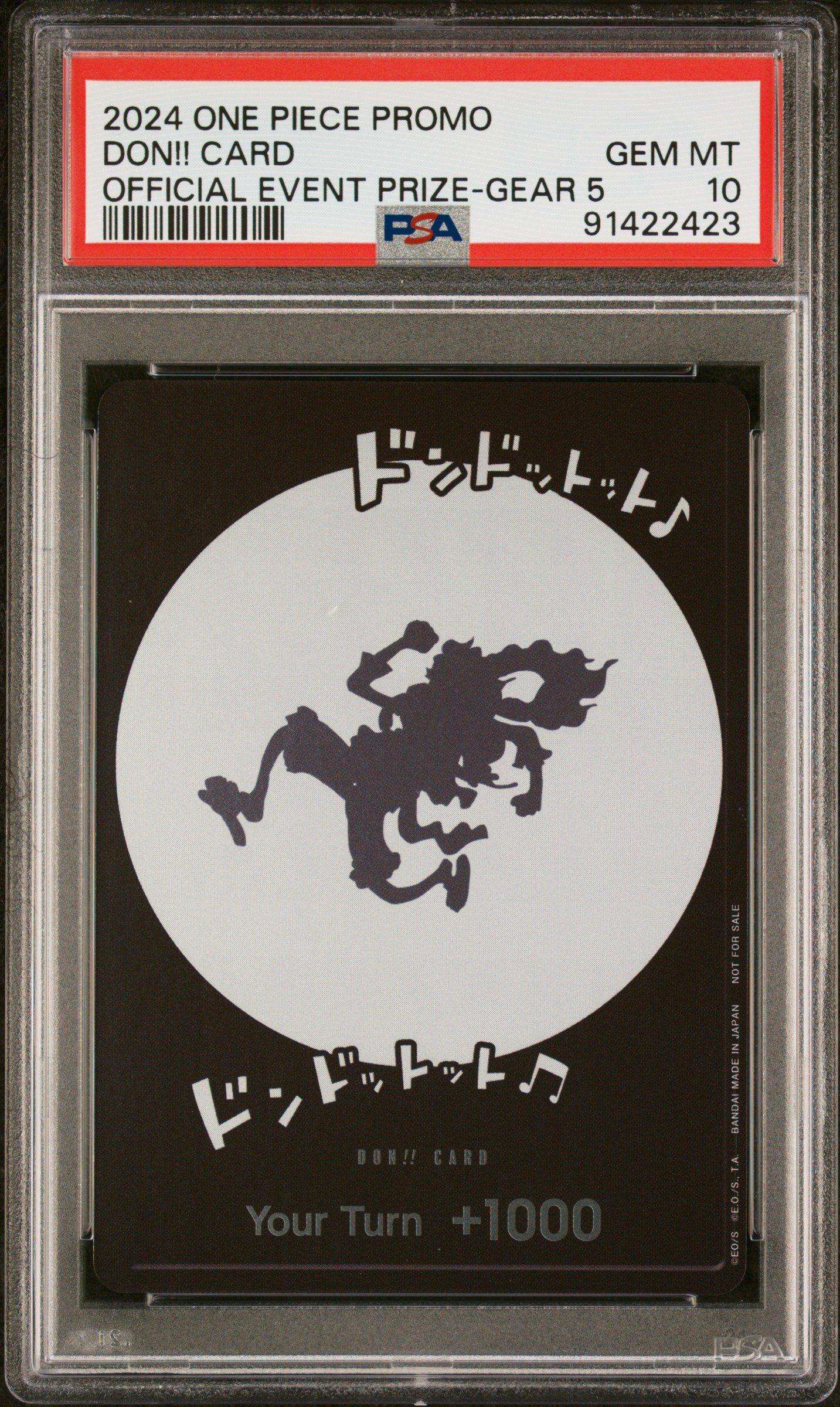 2024 One Piece Promos Don!! Card Official Event Prize-gear 5 PSA 10
