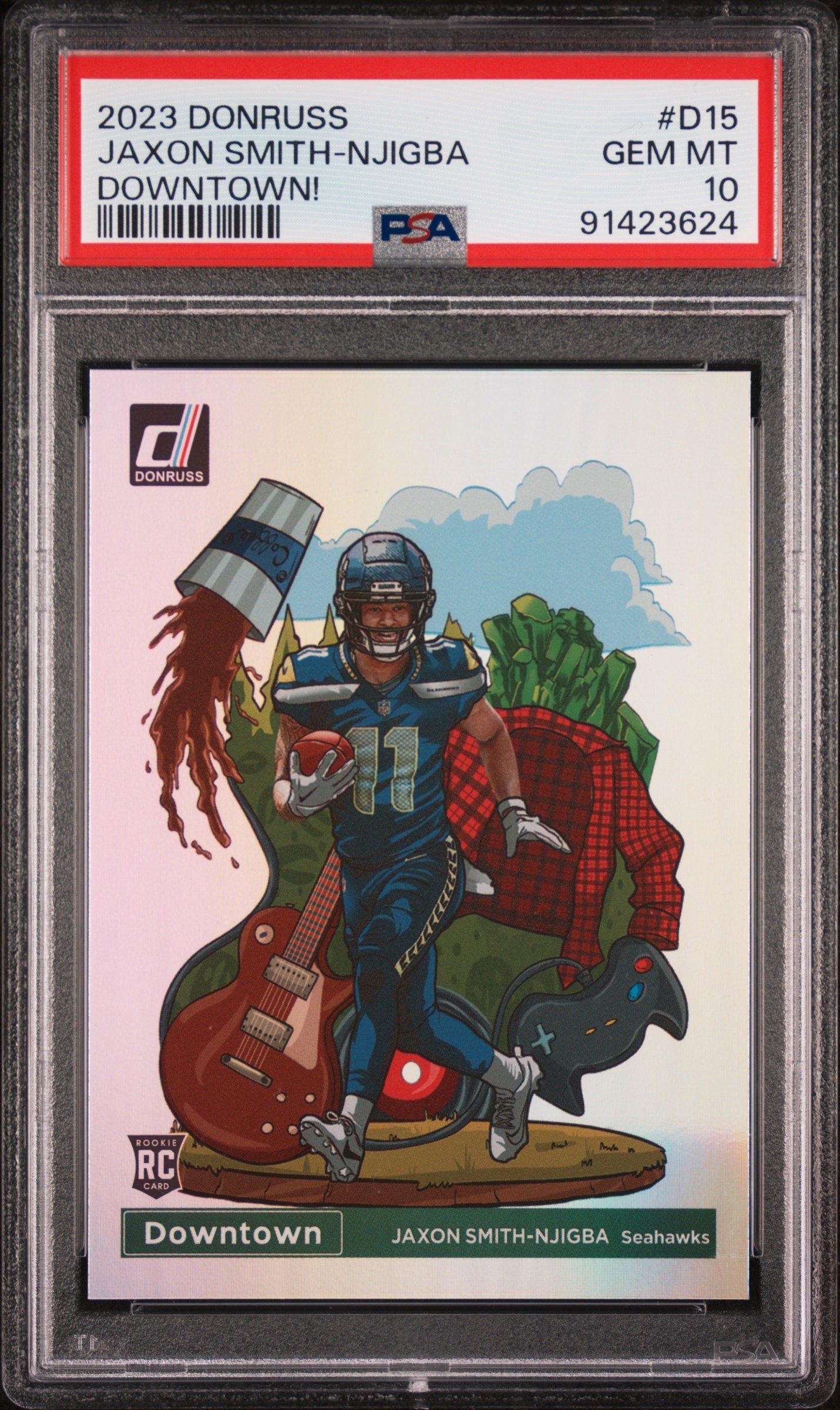 2023 Panini Donruss Downtown! D15 Jaxon Smith-njigba PSA 10