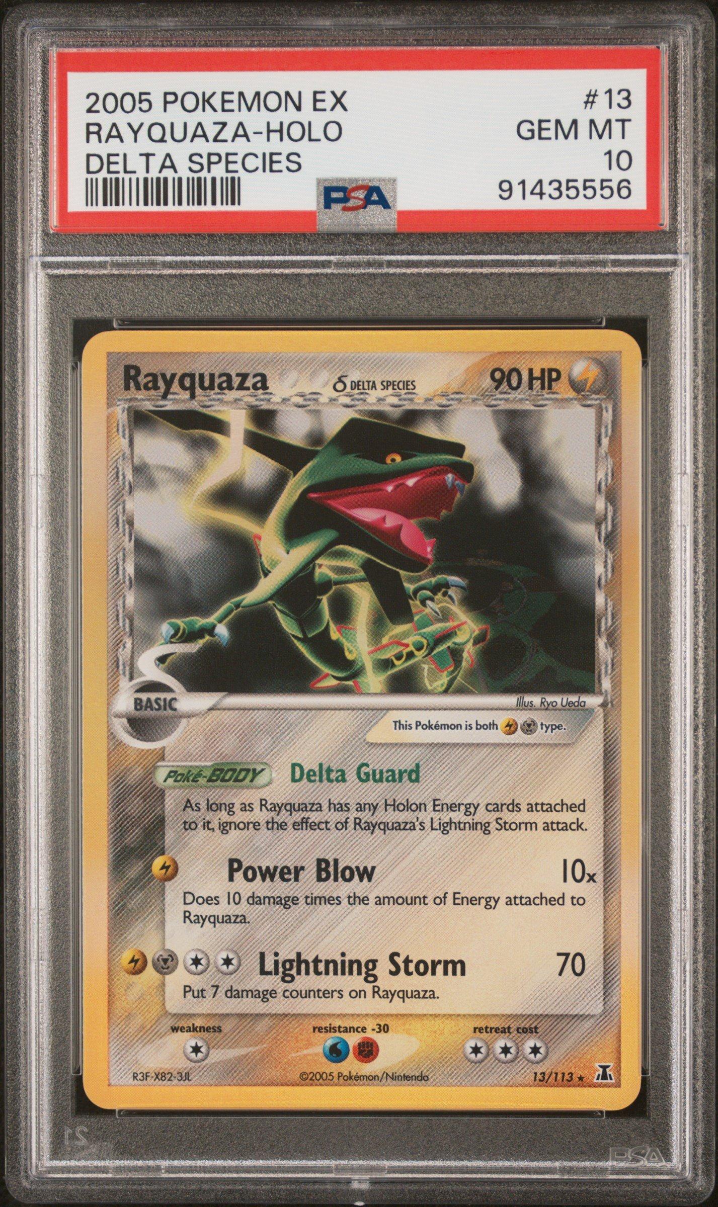 2005 Pokemon Ex Delta Species 13 Rayquaza PSA 10 | GameStop