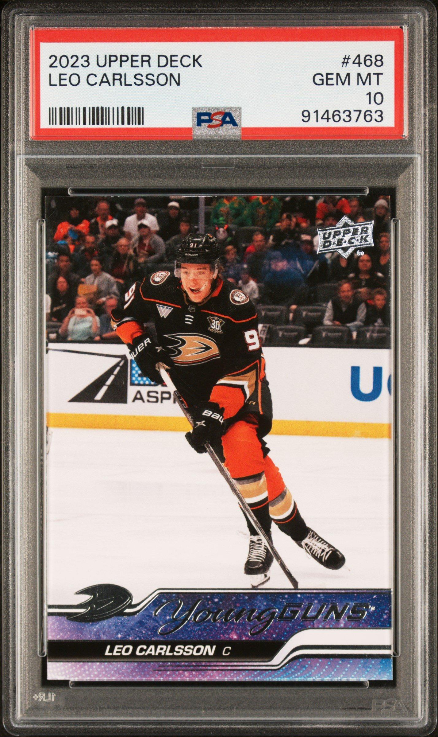 2023 Upper Deck 468 Leo Carlsson PSA 10