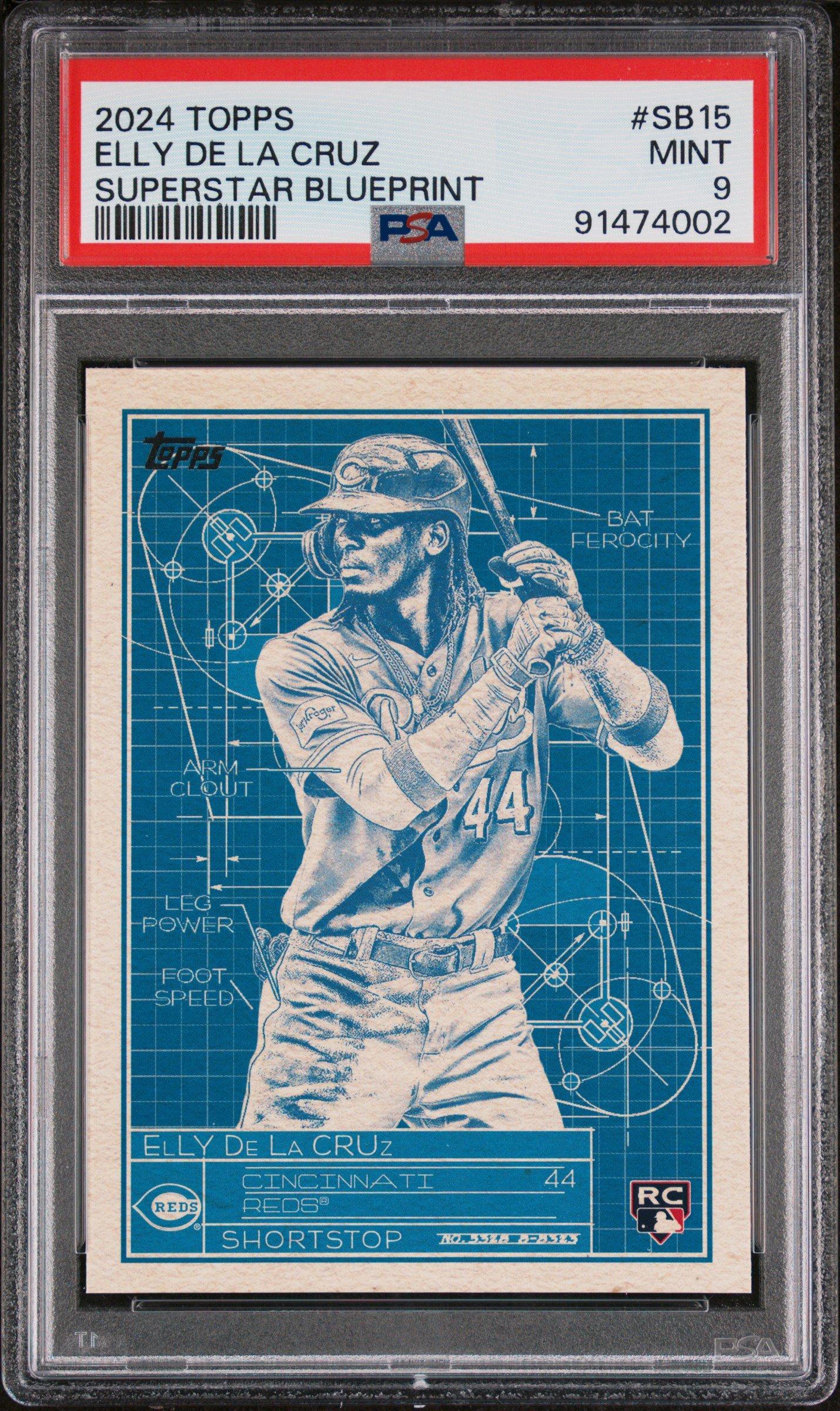 2024 Topps Superstar Blueprint Sb15 Elly De La Cruz PSA 9