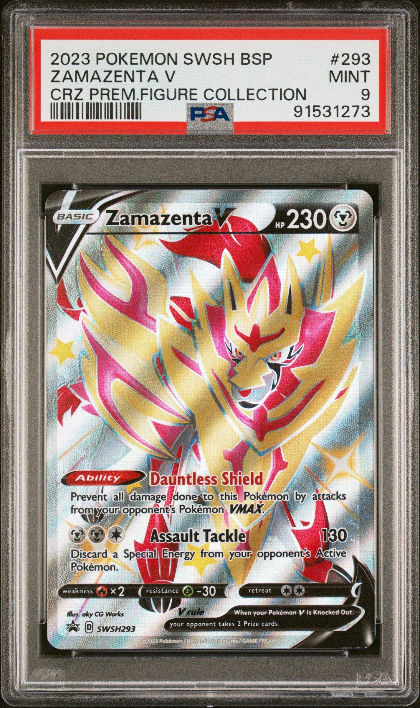2023 Pokemon Swsh Black Star Promo 293 Zamazenta V Crown Zenith