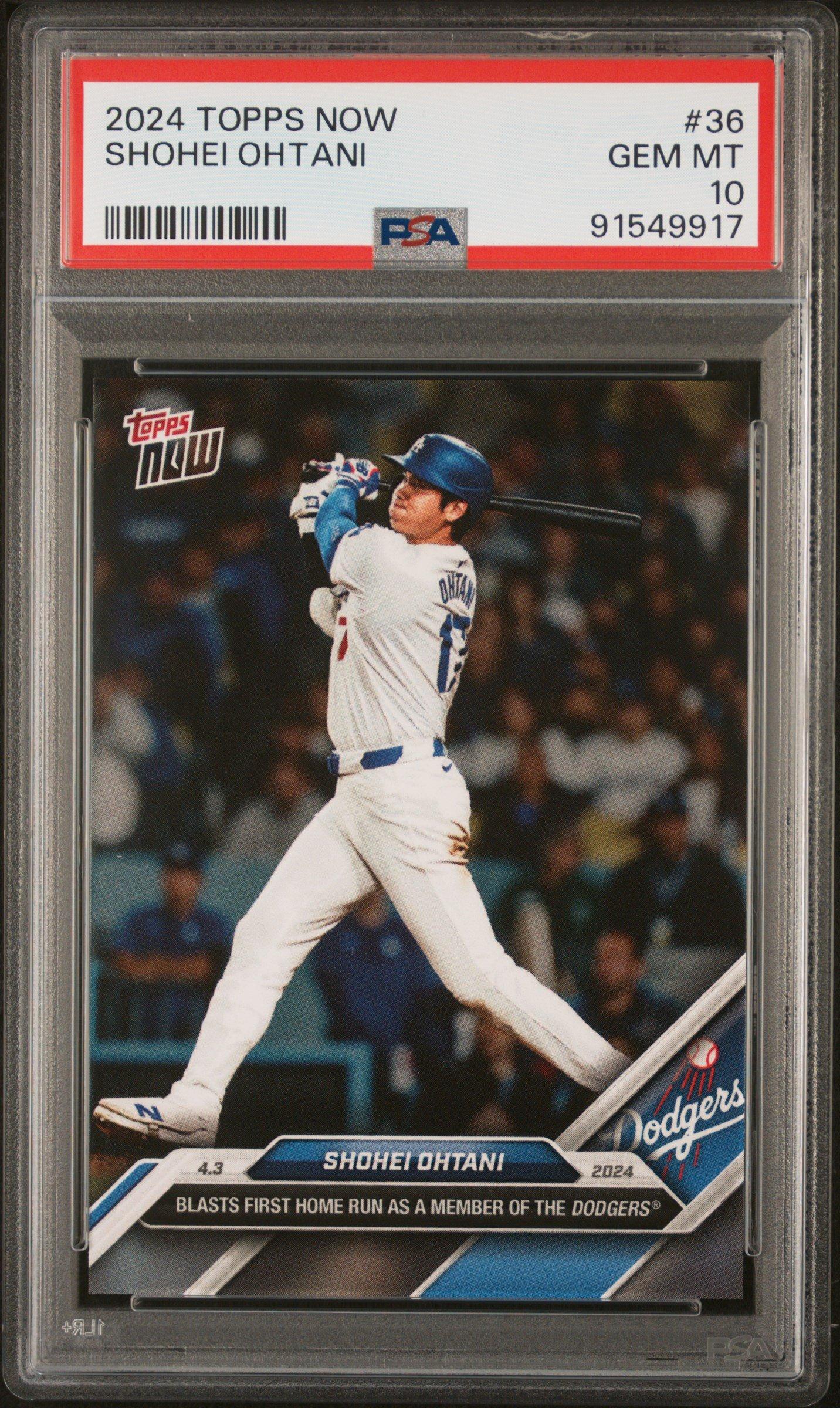 2024 Topps Now 36 Shohei Ohtani PSA 10