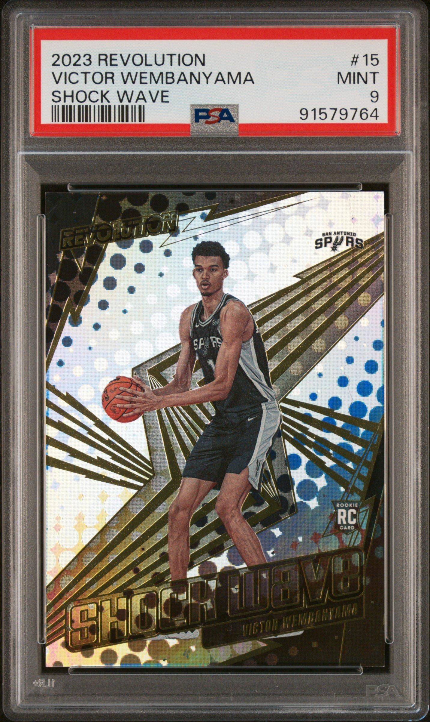 2023 Panini Revolution Shock Wave 15 Victor Wembanyama PSA 9