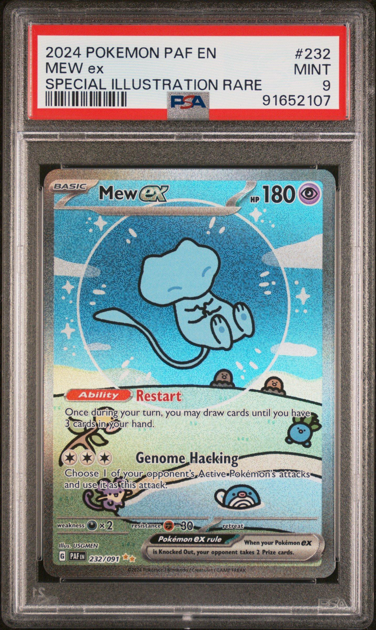 2024 Pokemon Paf En-paldean Fates 232 Mew Ex Special Illustration Rare