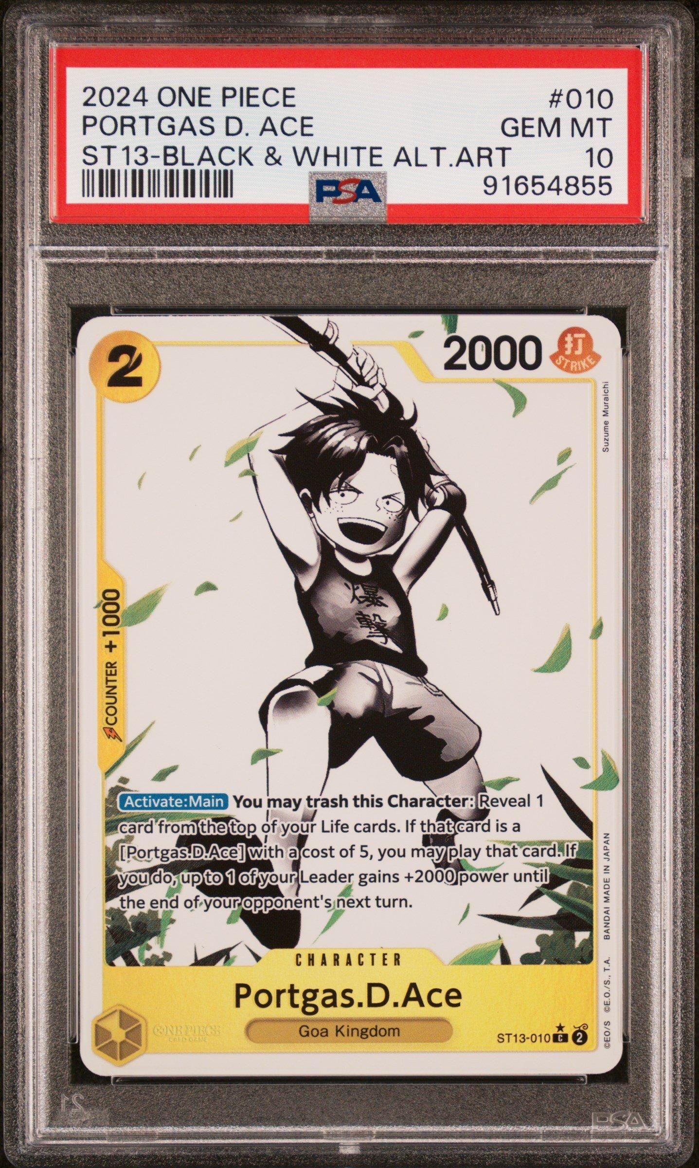 2024 ONE PIECE ポートガス・D・エース GEM-MT PSA10 2024 One Piece Ultra Deck-the Three Brothers 010 Portgas D. Ace